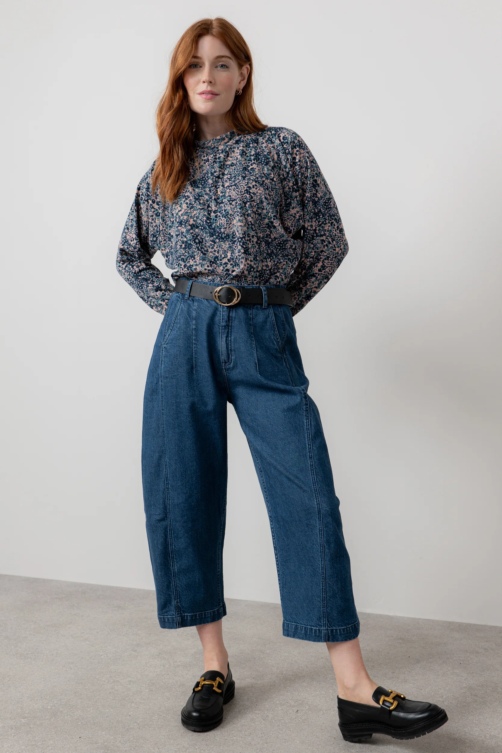 Bayberry Batwing Printed Top Sea Mist - Image 5