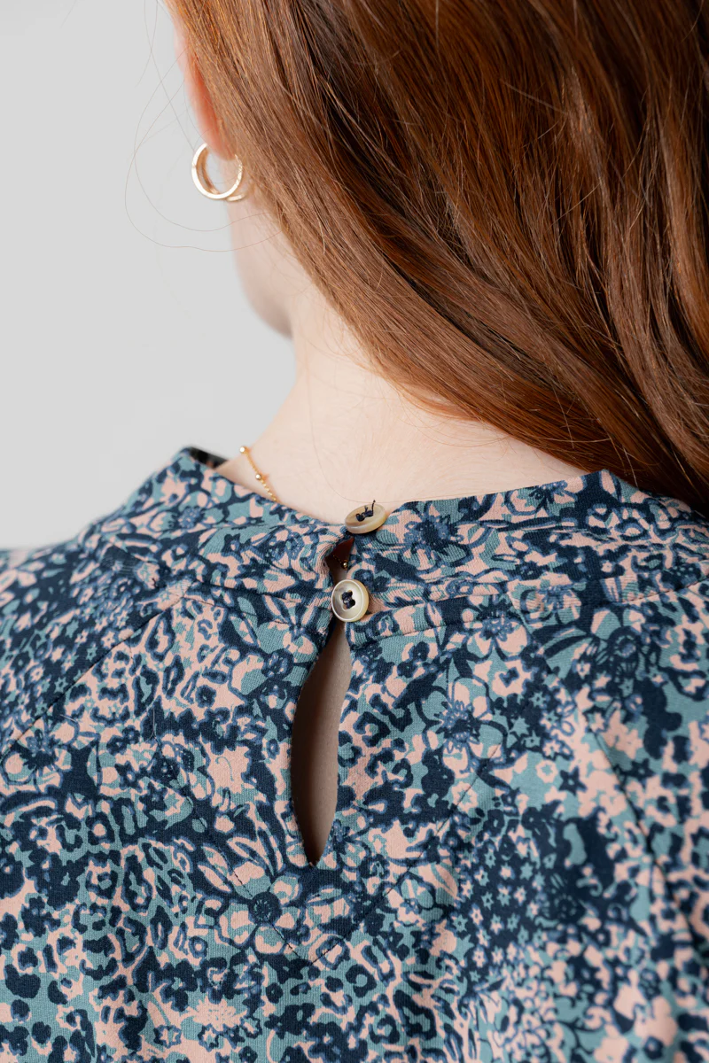 Bayberry Batwing Printed Top Sea Mist - Image 6