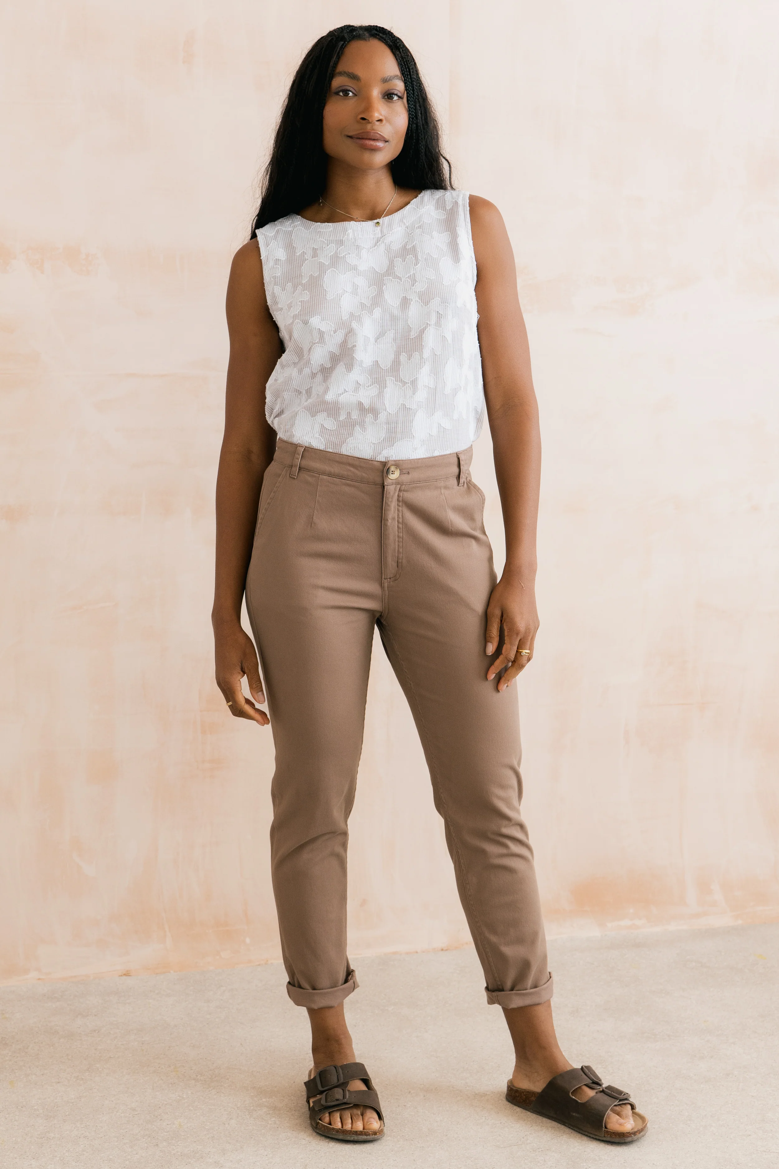 Breaker Stretch Twill Trousers Mocha - Image 4