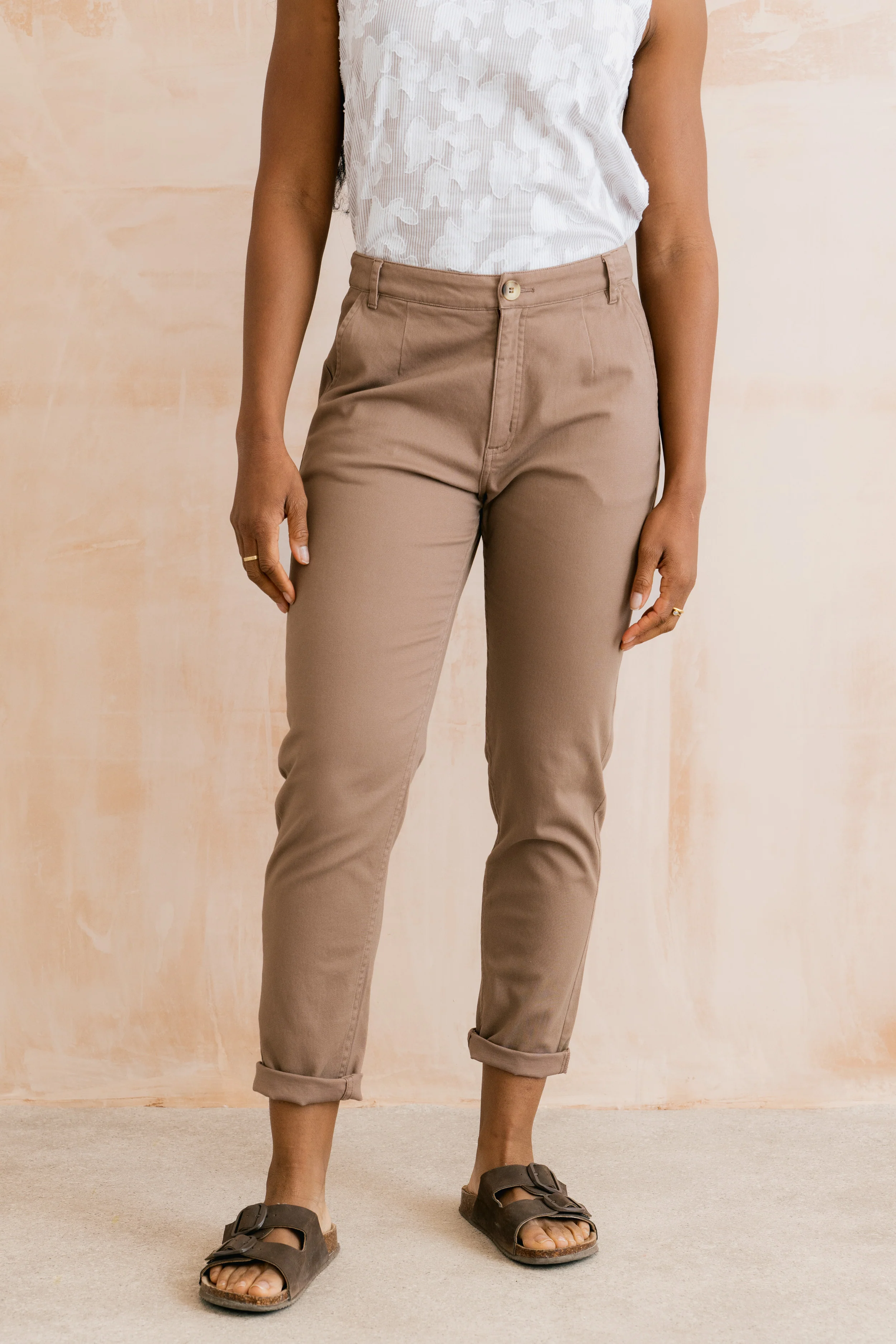 Breaker Stretch Twill Trousers Mocha - Image 7