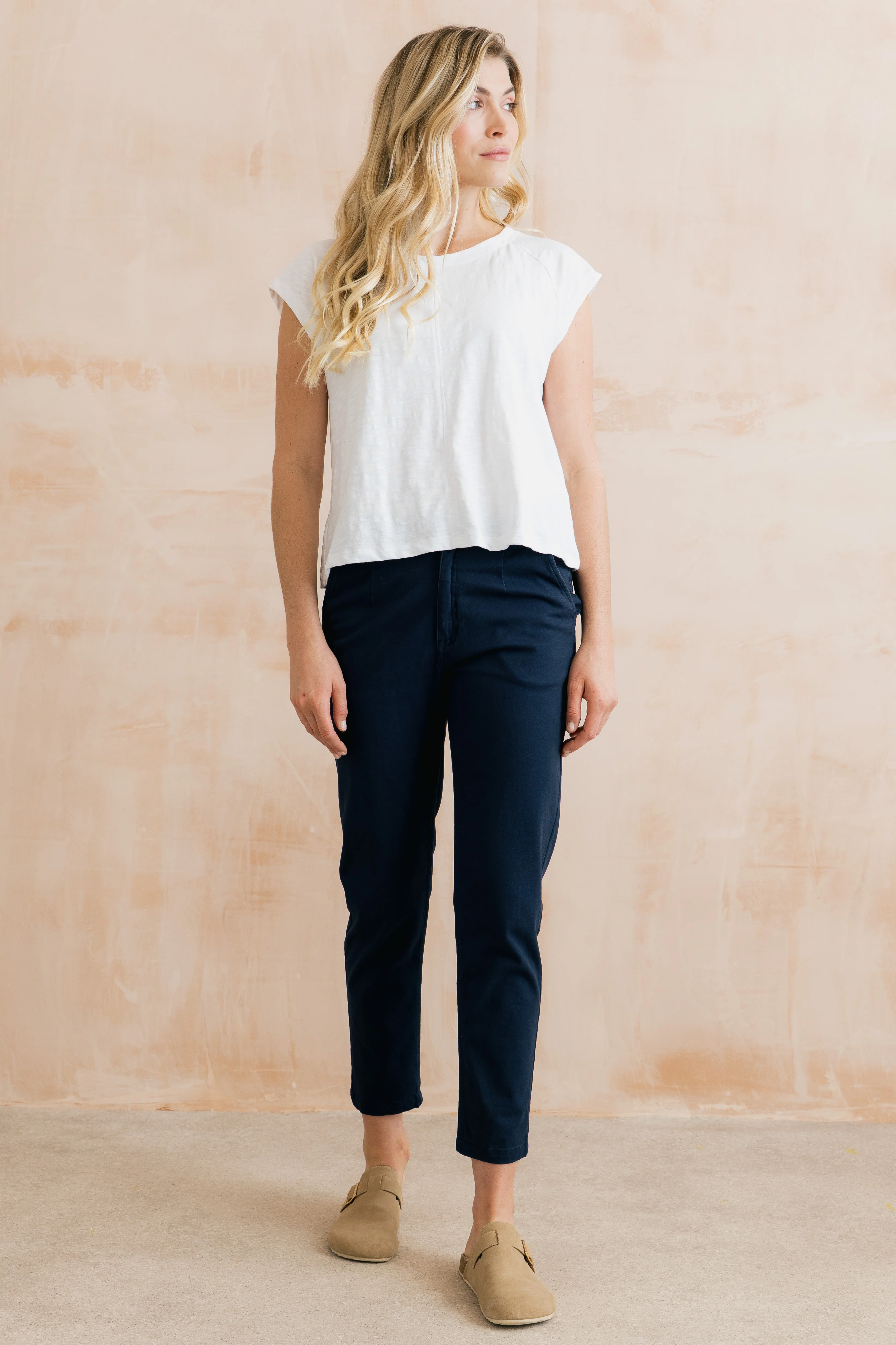 Breaker Stretch Twill Trousers Navy - Image 4