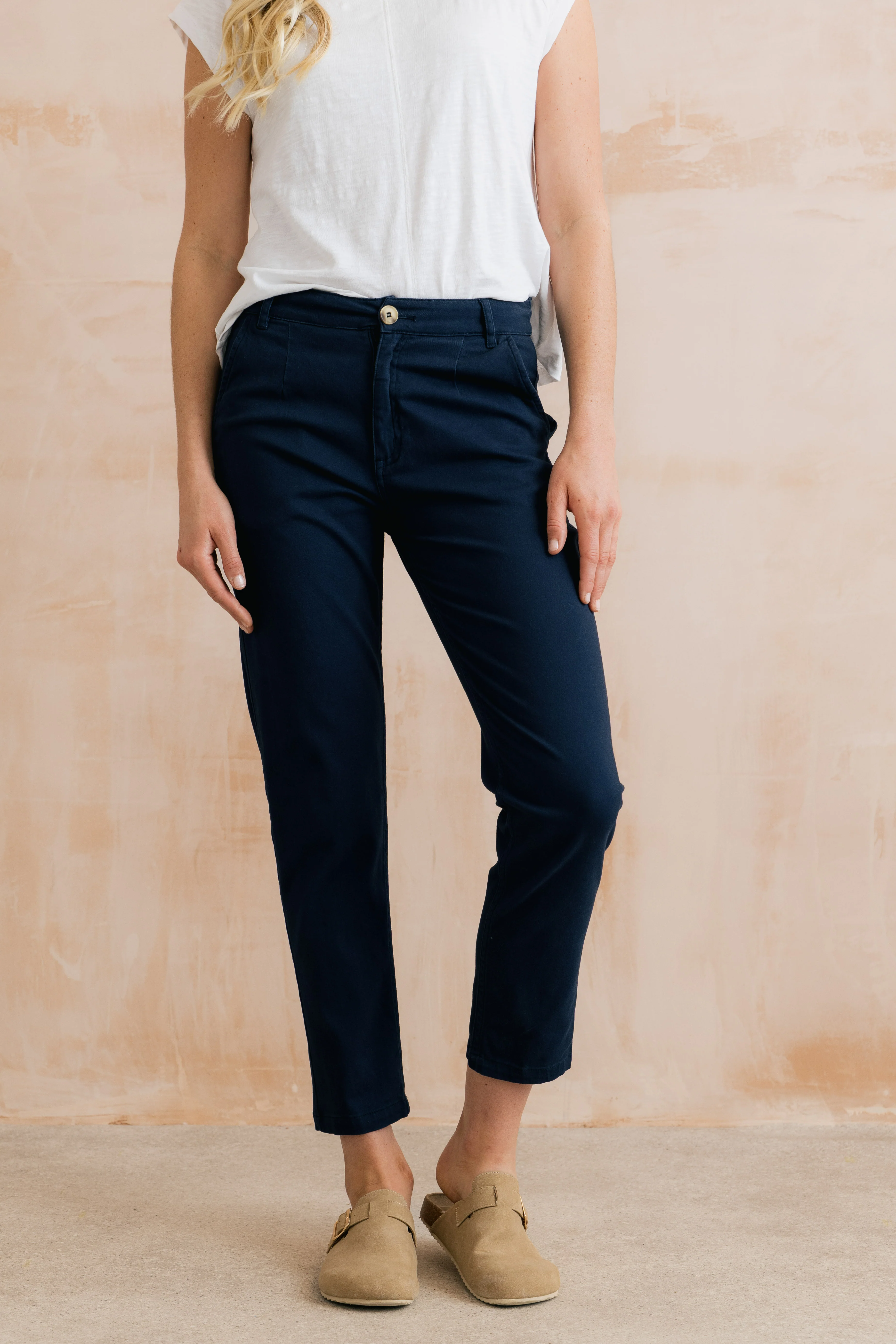 Breaker Stretch Twill Trousers Navy - Image 5