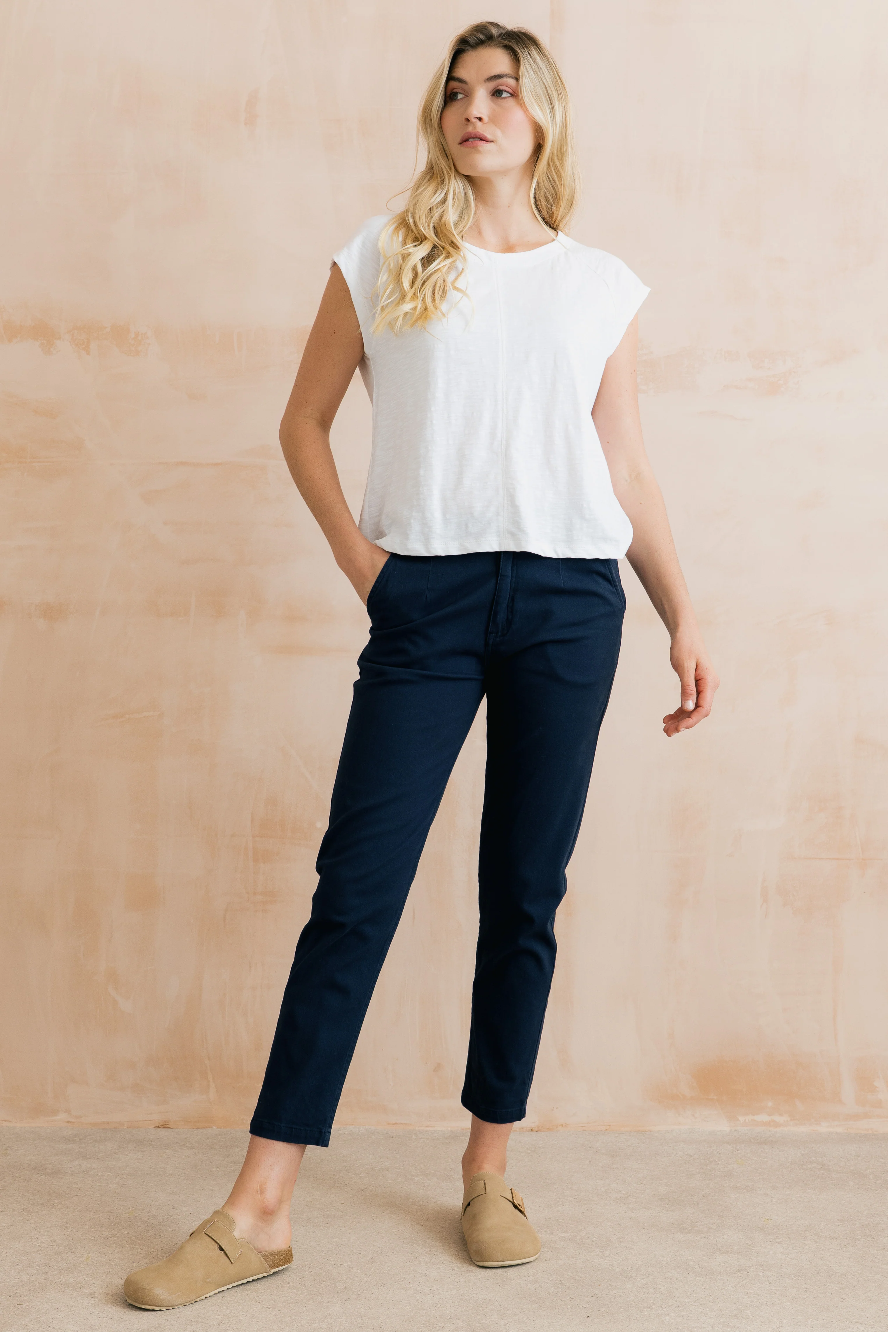 Breaker Stretch Twill Trousers Navy - Image 6