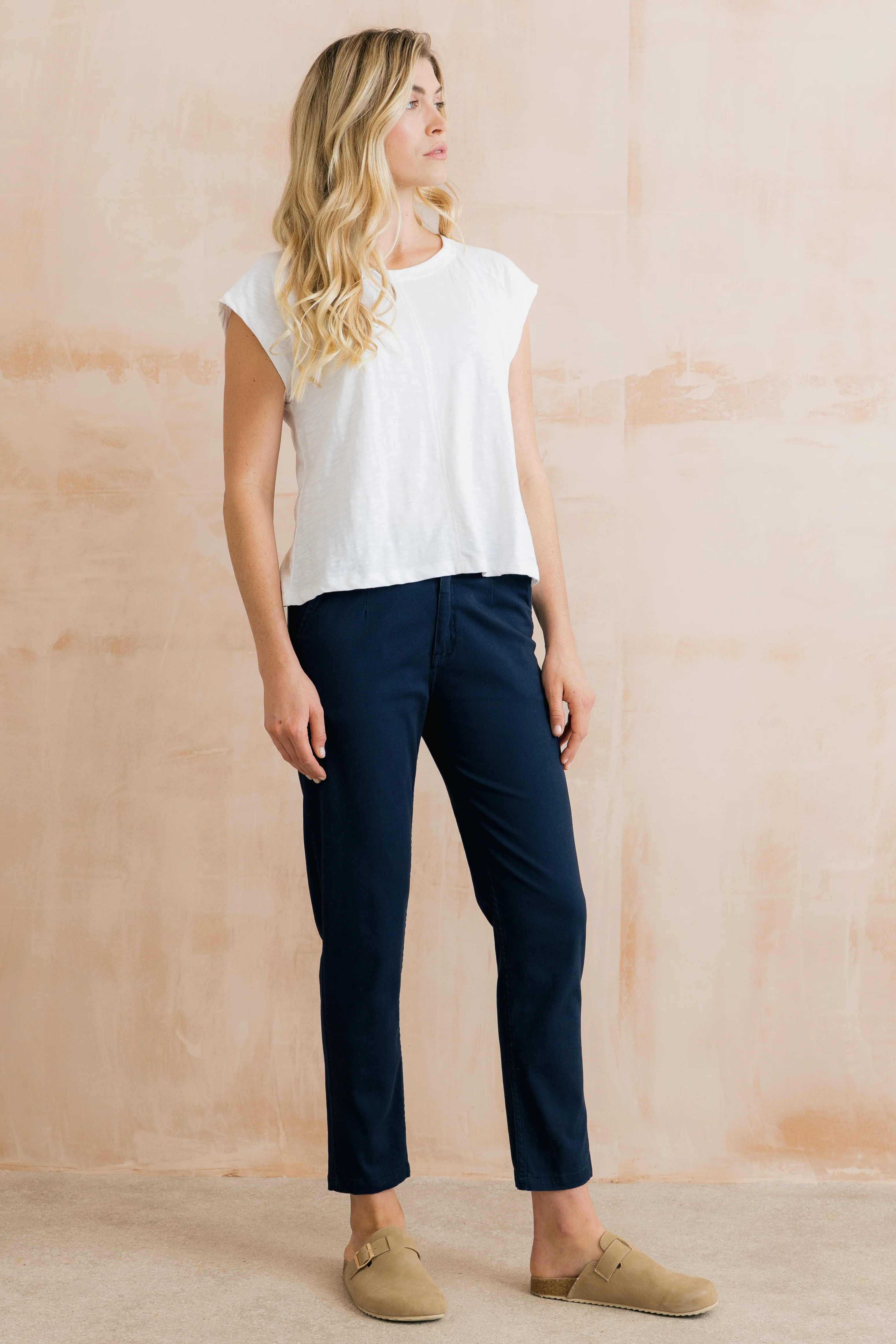 Breaker Stretch Twill Trousers Navy - Image 7