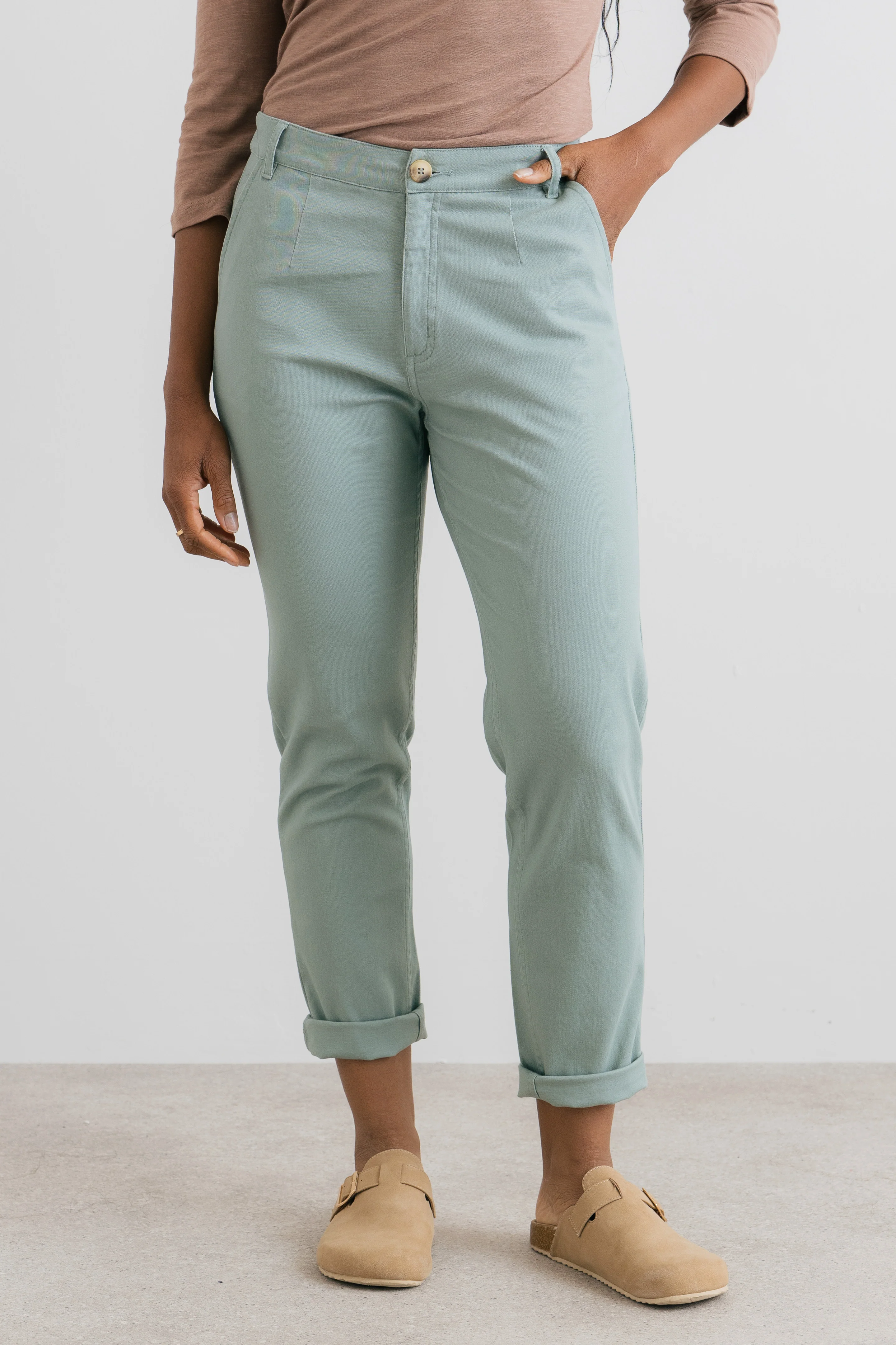 Breaker Stretch Twill Trousers Silver Sage