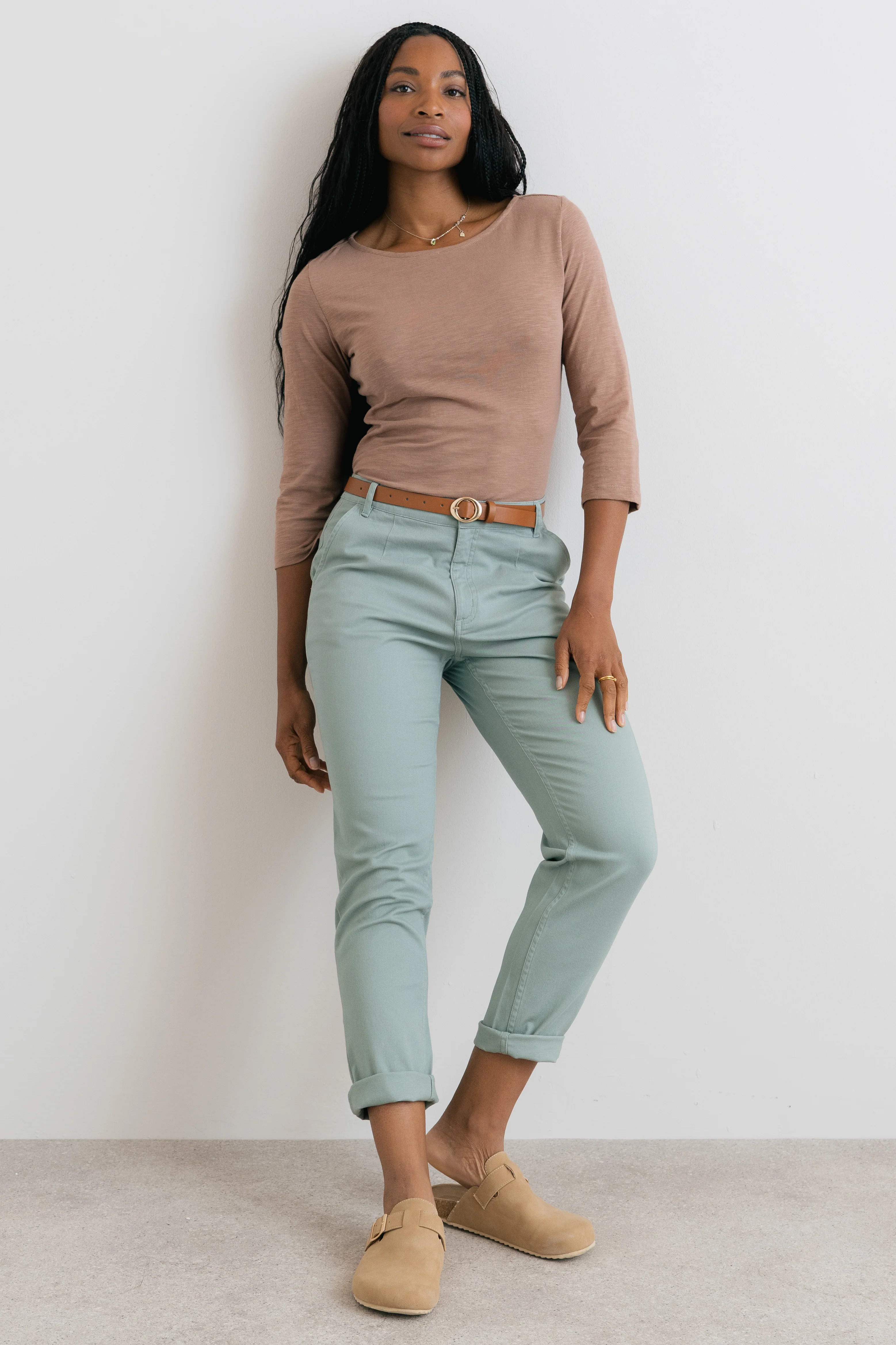 Breaker Stretch Twill Trousers Silver Sage - Image 3