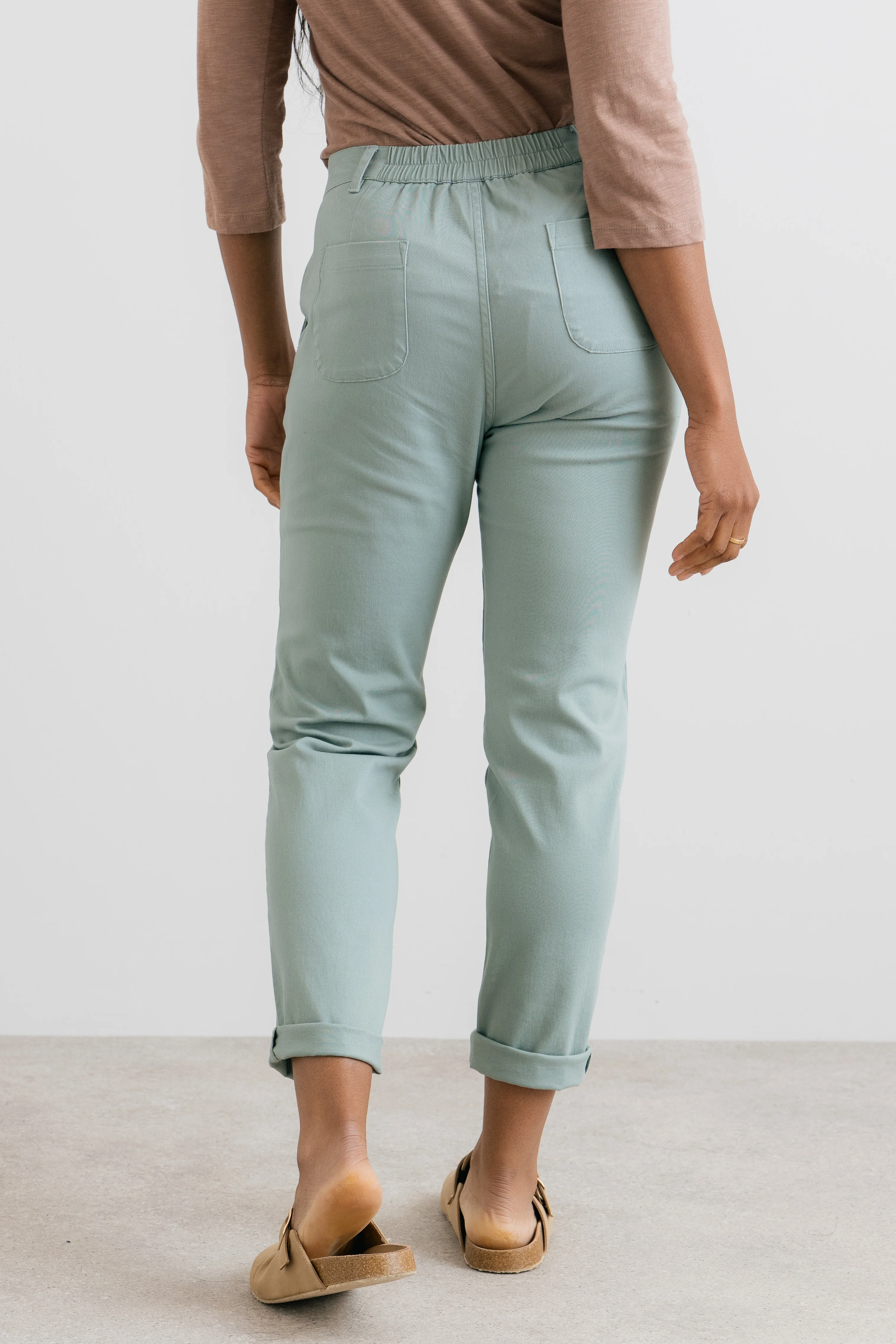 Breaker Stretch Twill Trousers Silver Sage - Image 4