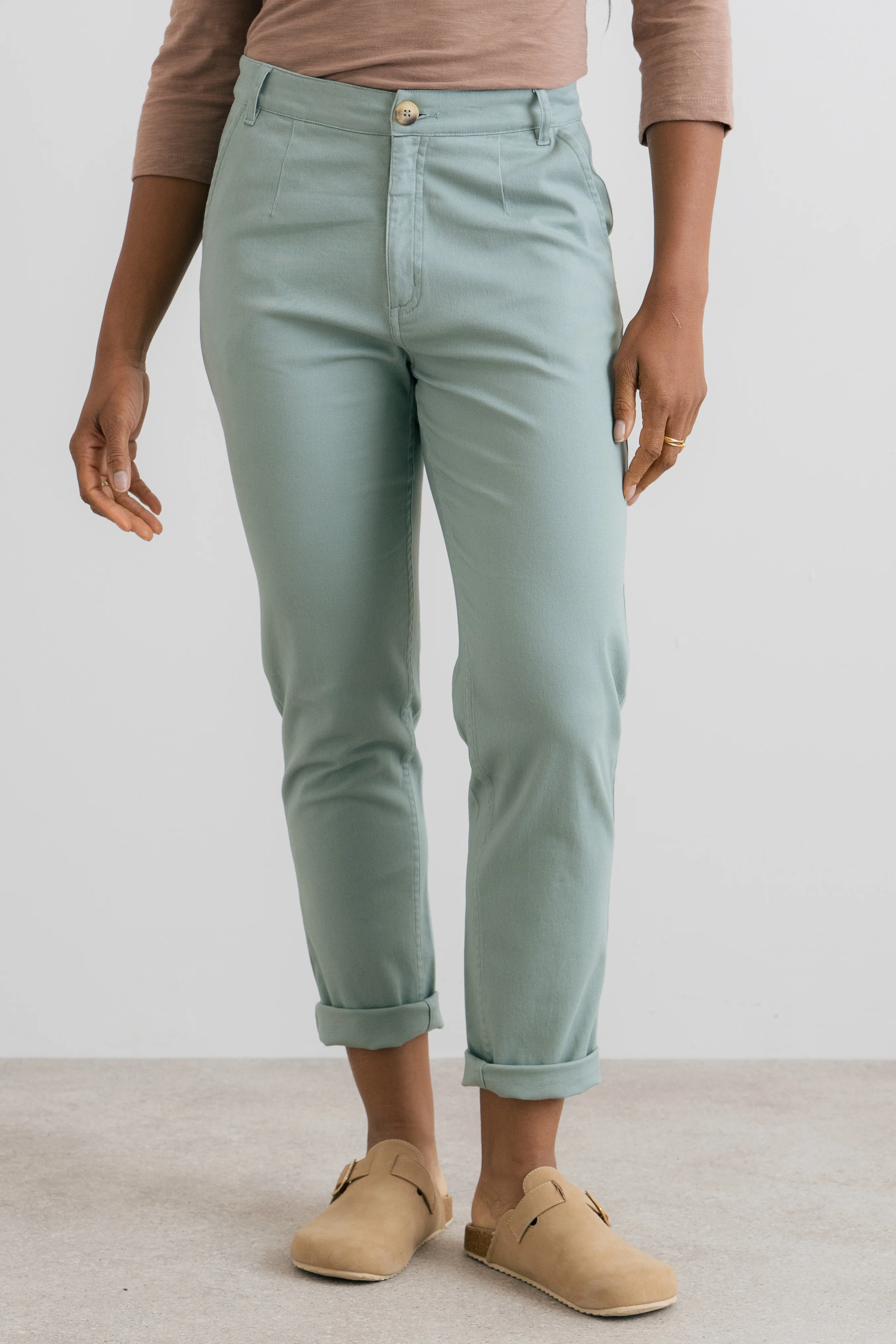 Breaker Stretch Twill Trousers Silver Sage - Image 5