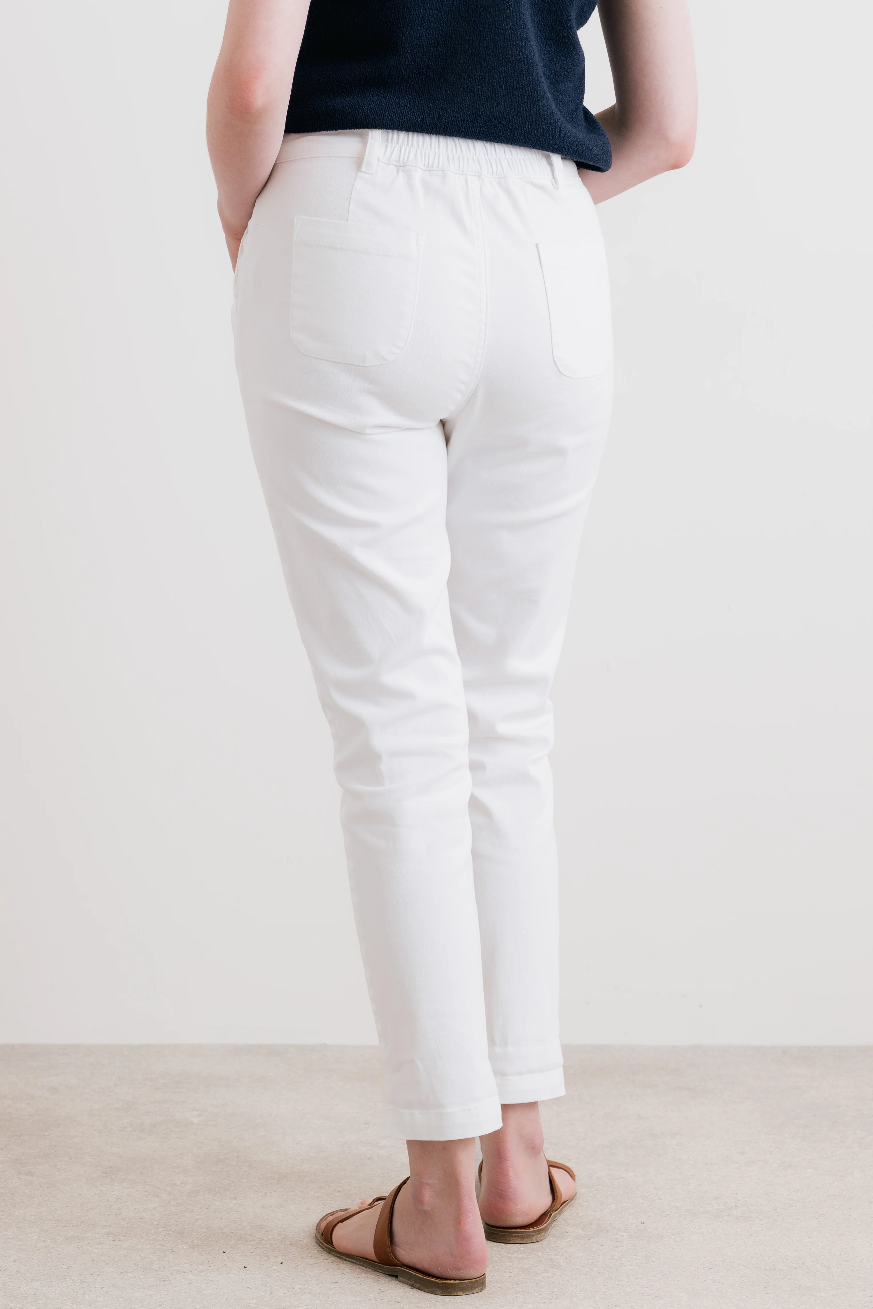 Breaker Stretch Twill Trousers White - Image 4
