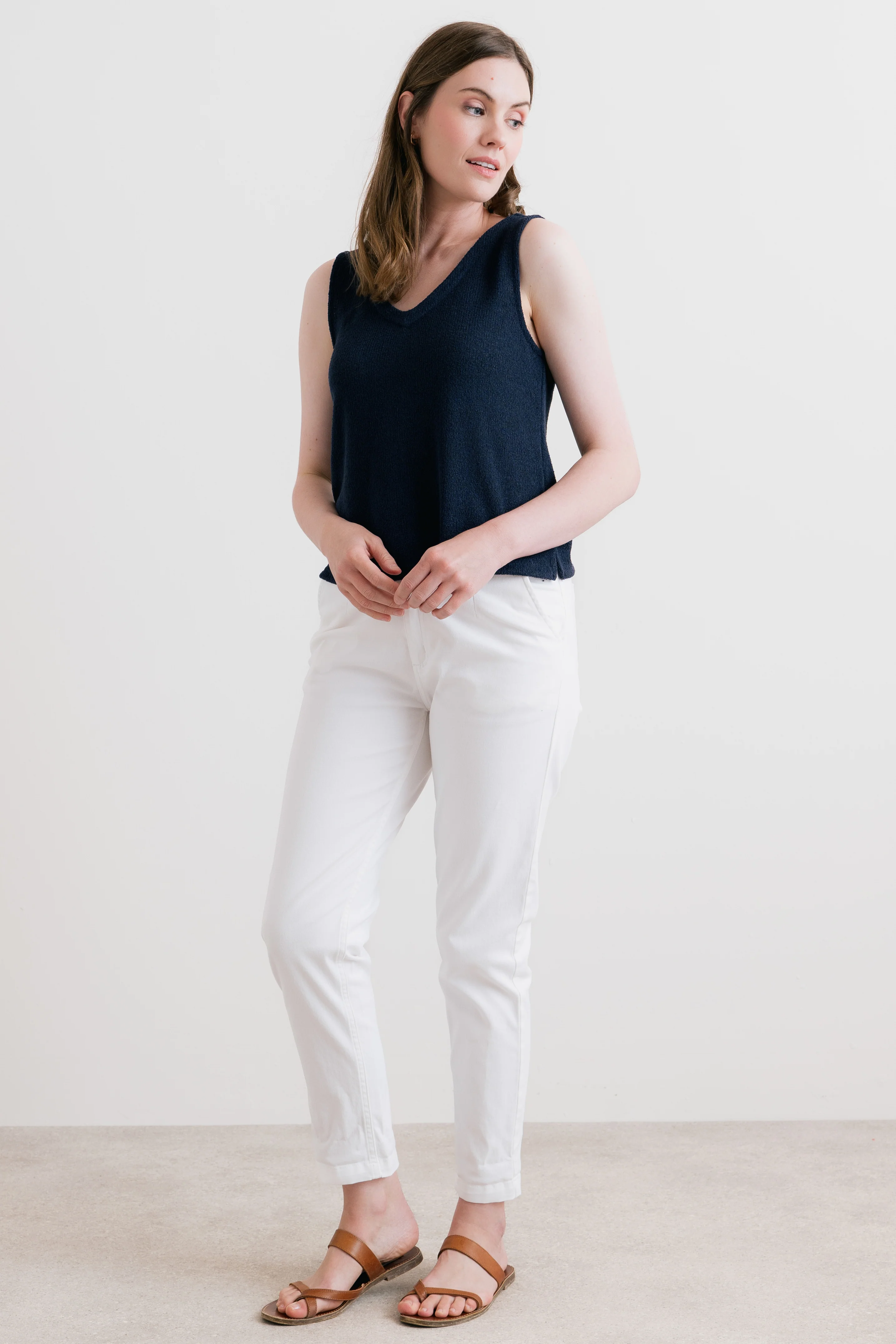 Breaker Stretch Twill Trousers White - Image 6