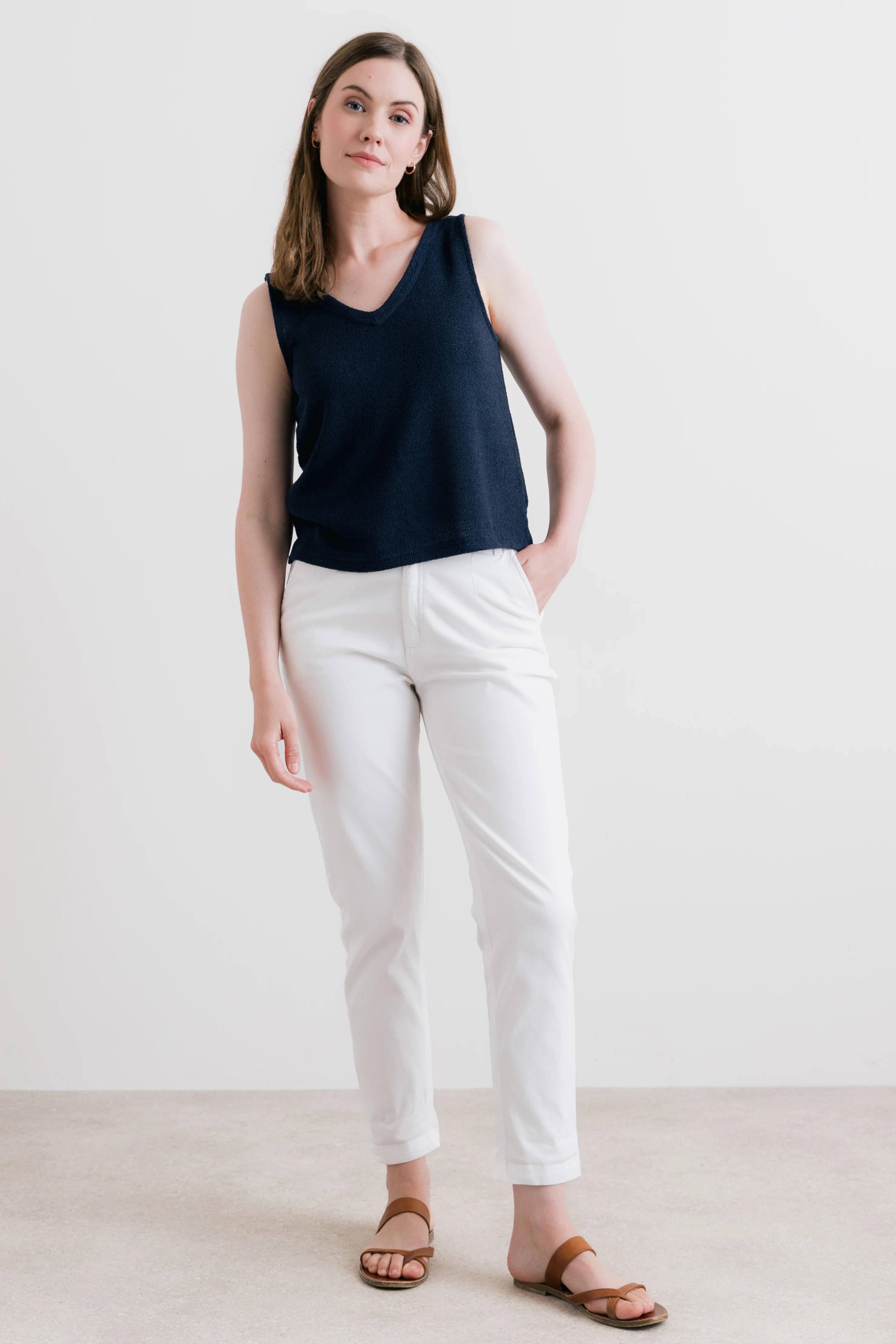 Breaker Stretch Twill Trousers White - Image 8