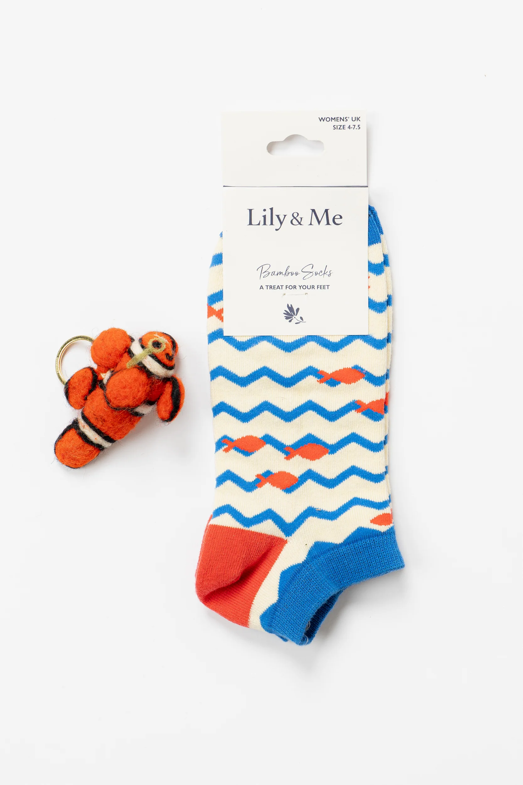 Camille Fish Trainer Socks And Decoration Giftbox