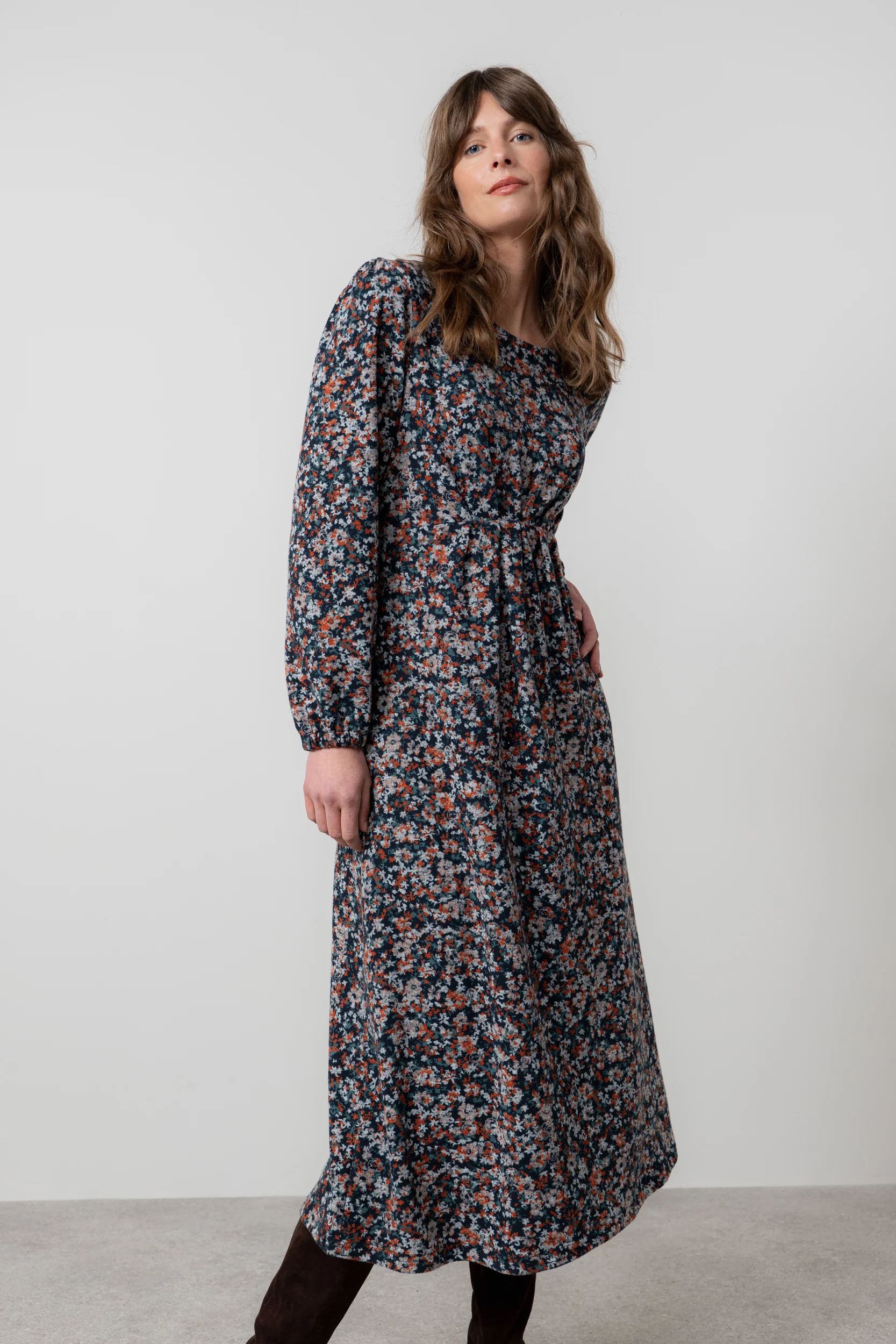 Celia Floral Print Midi Dress Red - Image 6