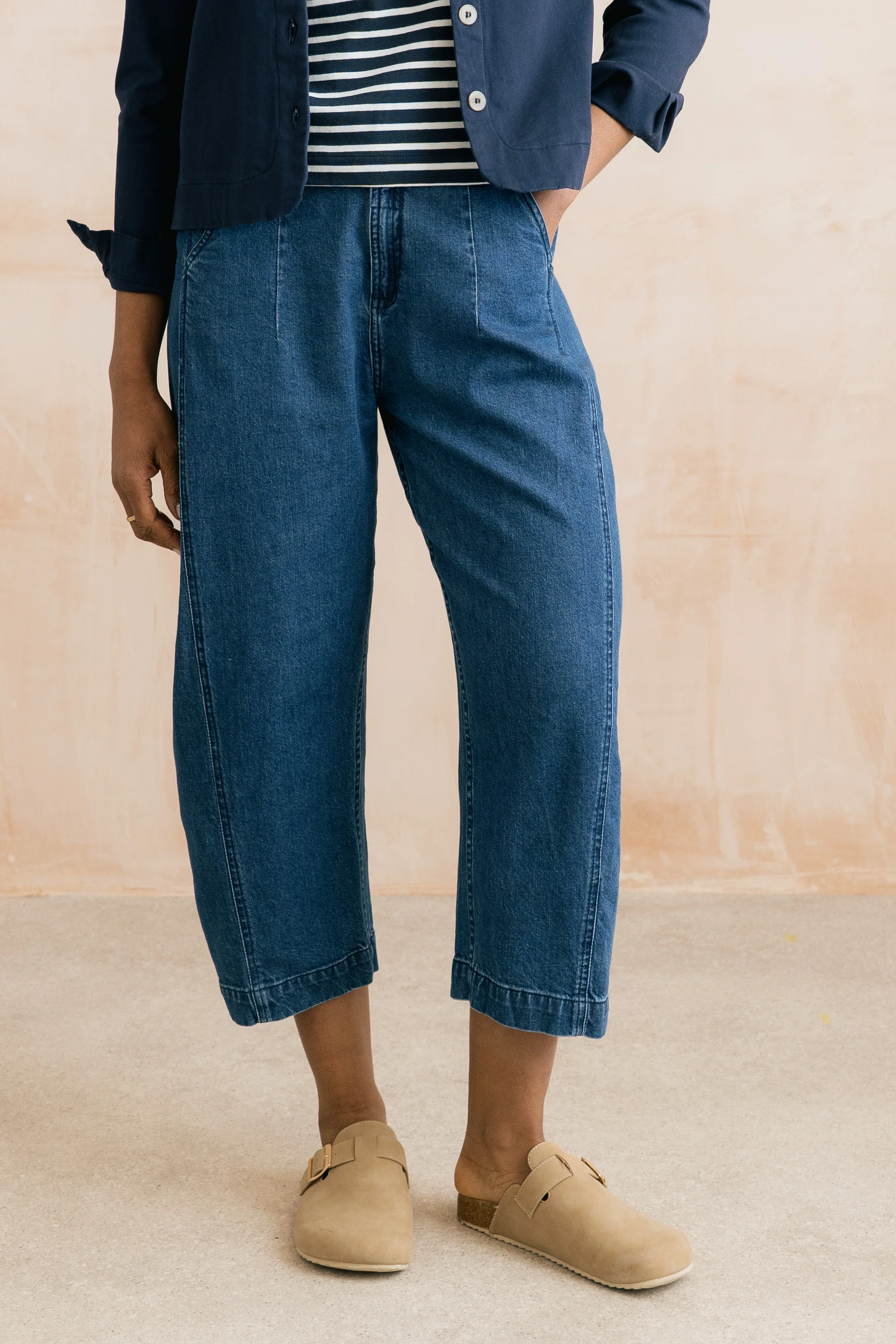 Charlie Barrel Leg Jeans Blue - Image 4