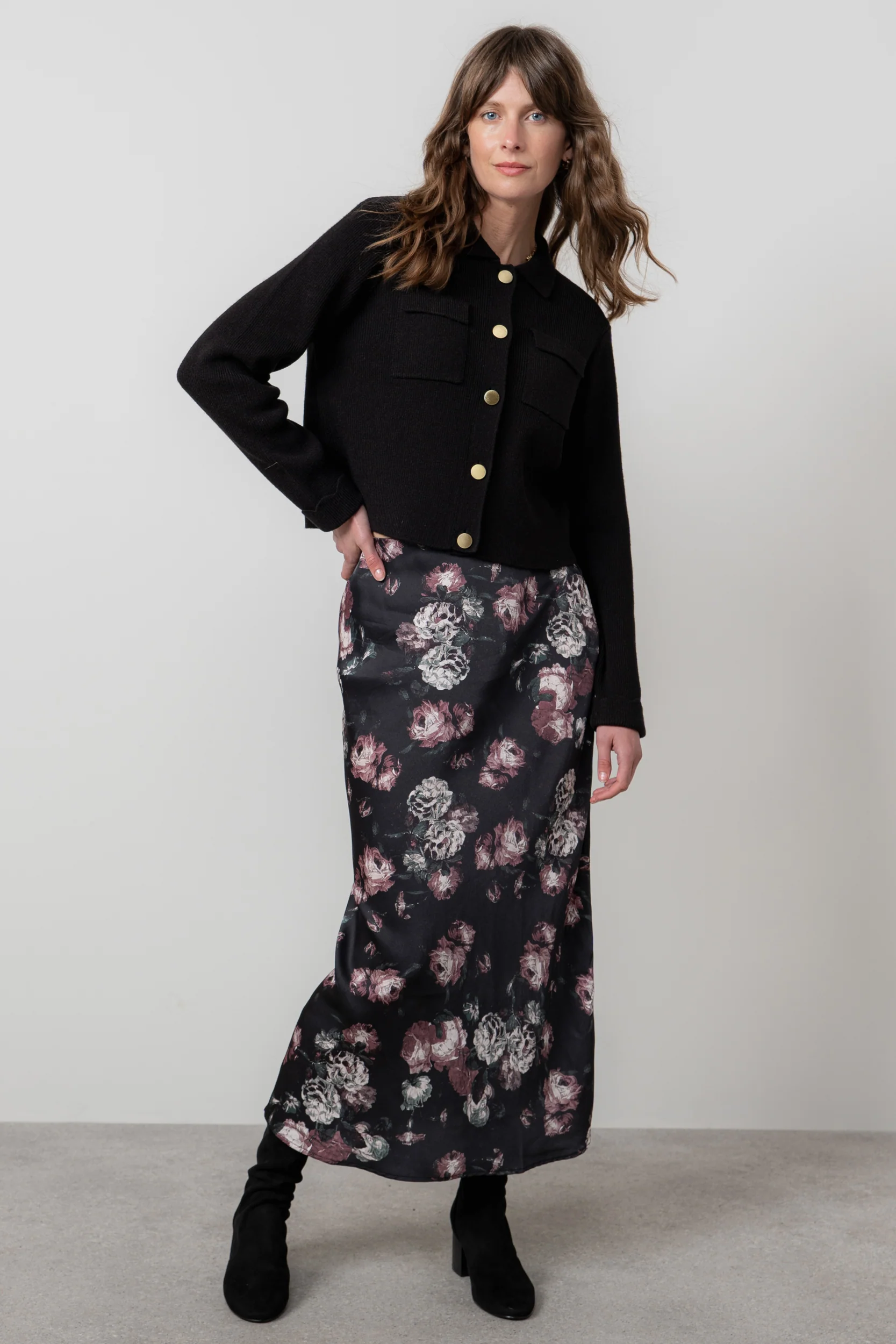 Chestnut Knitted Jacket Black - Image 3