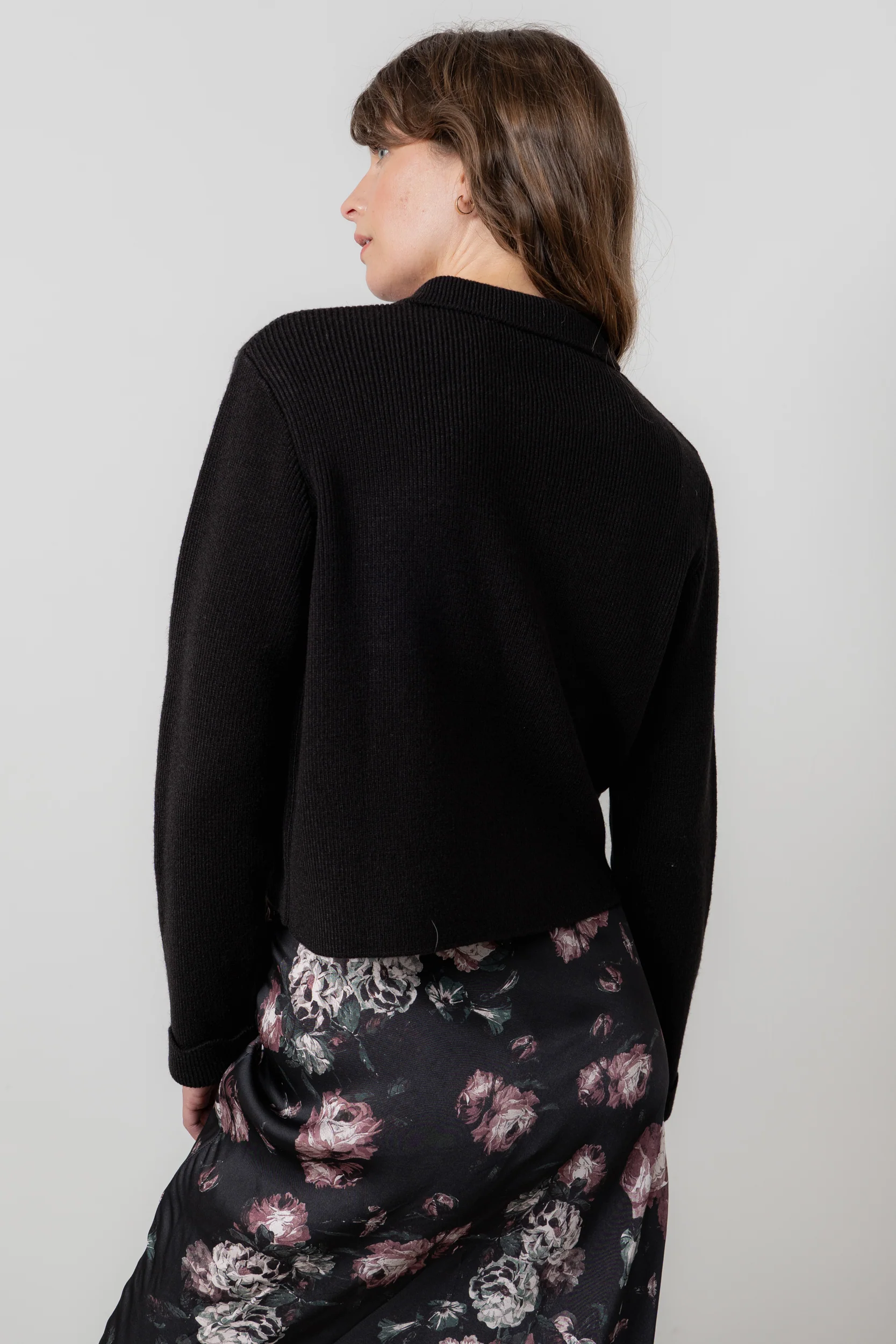 Chestnut Knitted Jacket Black - Image 4