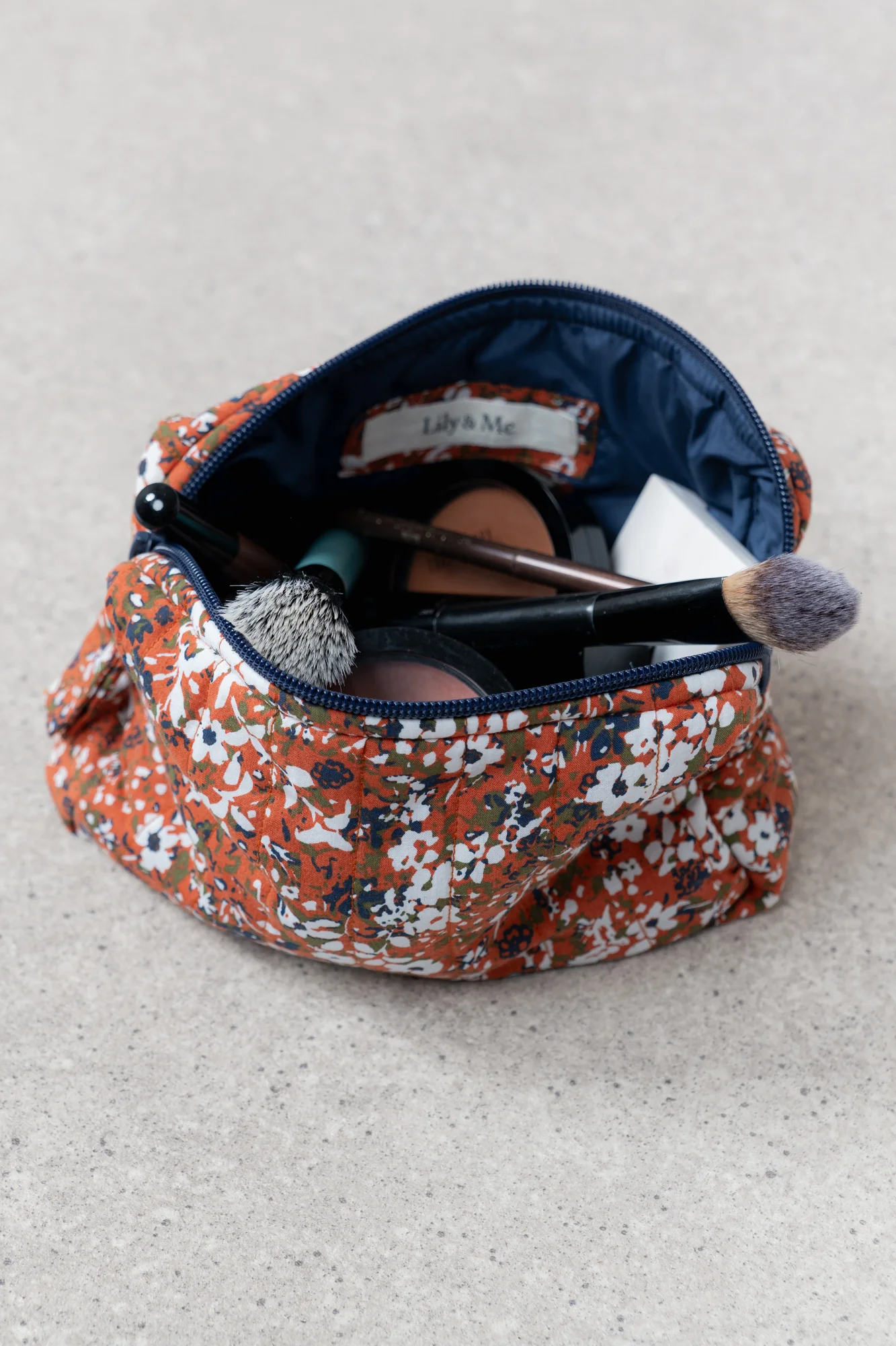 Connie Print Cosmetics Bag Ginger - Image 2