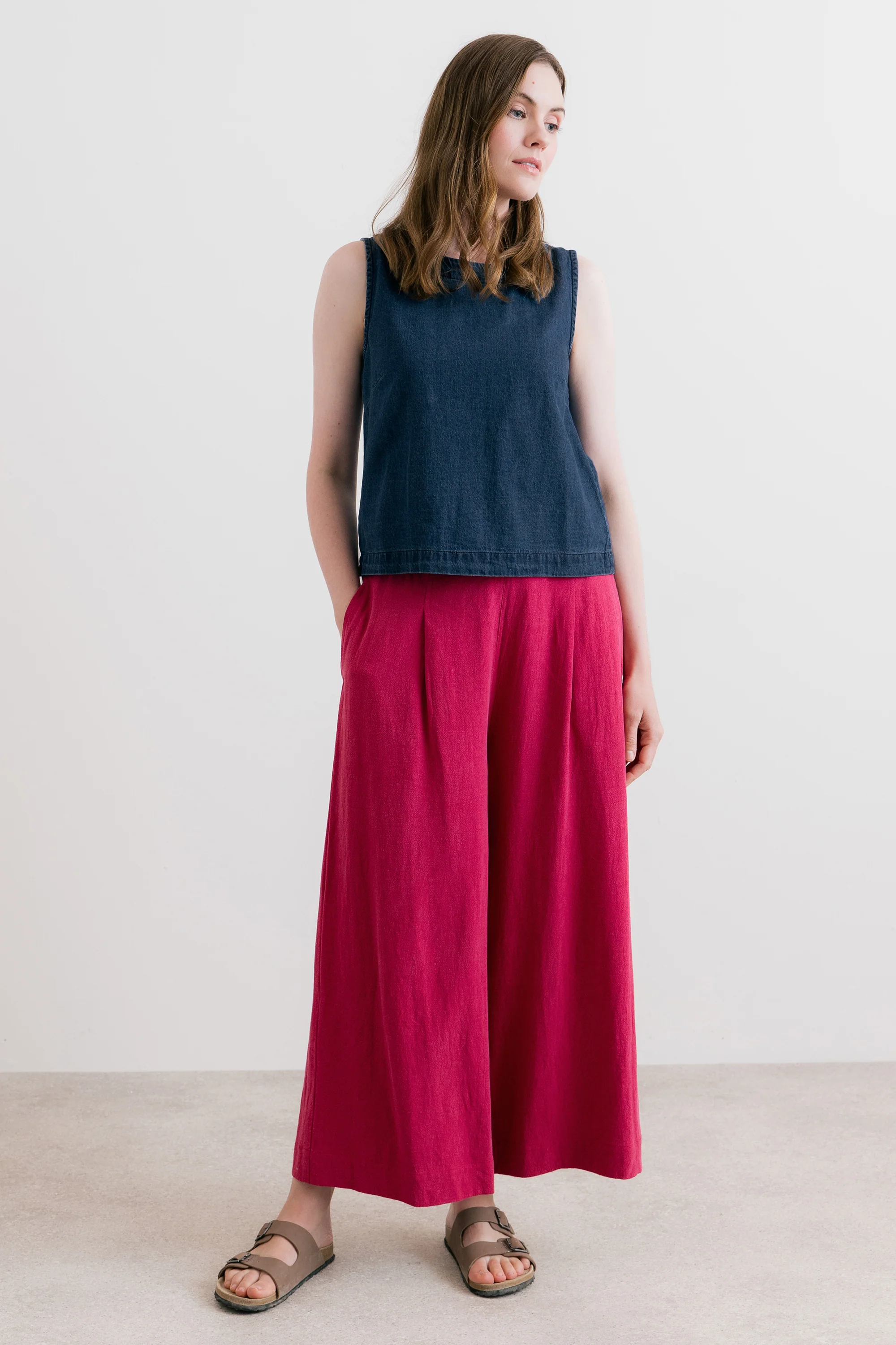 Cora Denim Button Back Vest - Image 3