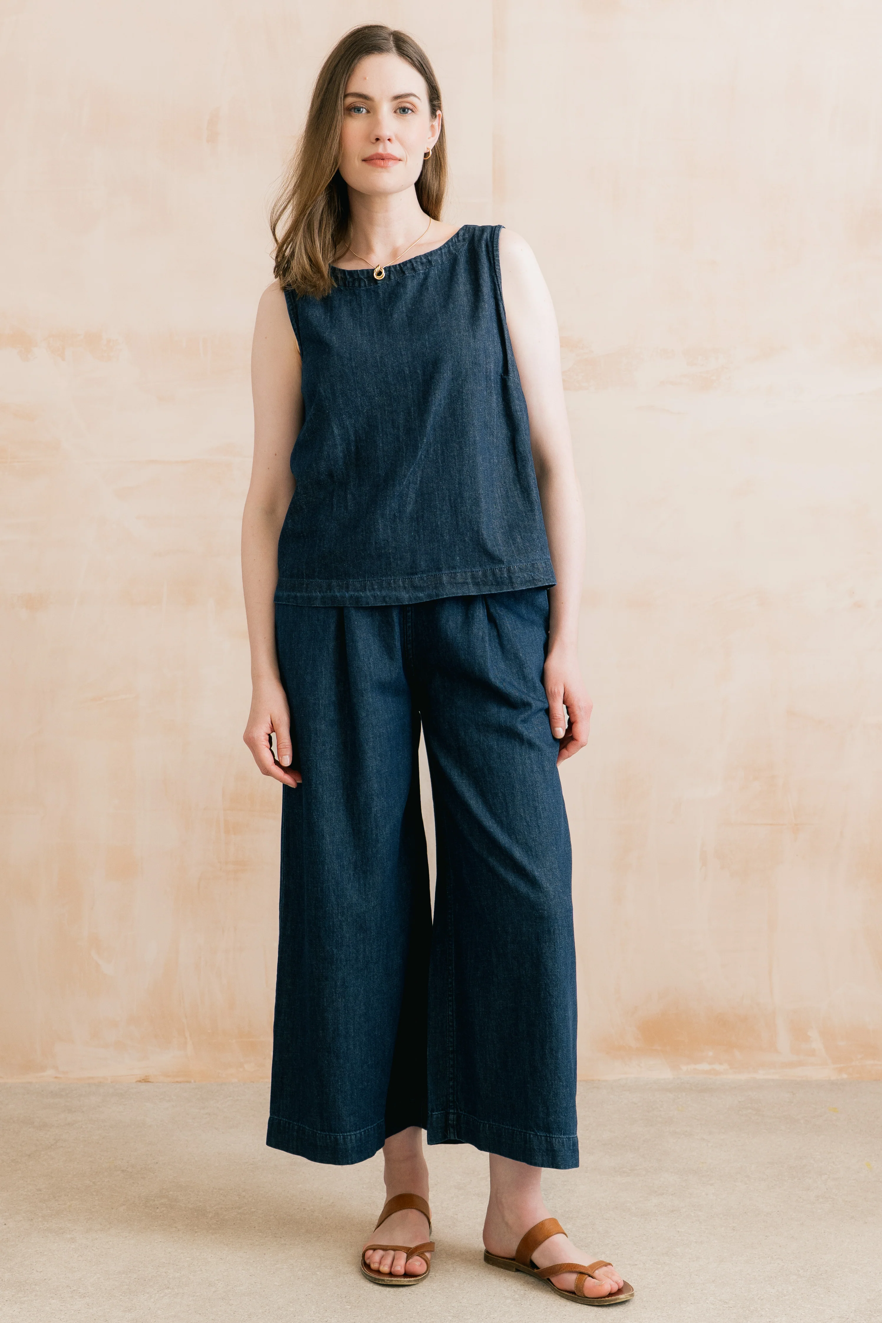 Cora Denim Button Back Vest - Image 5