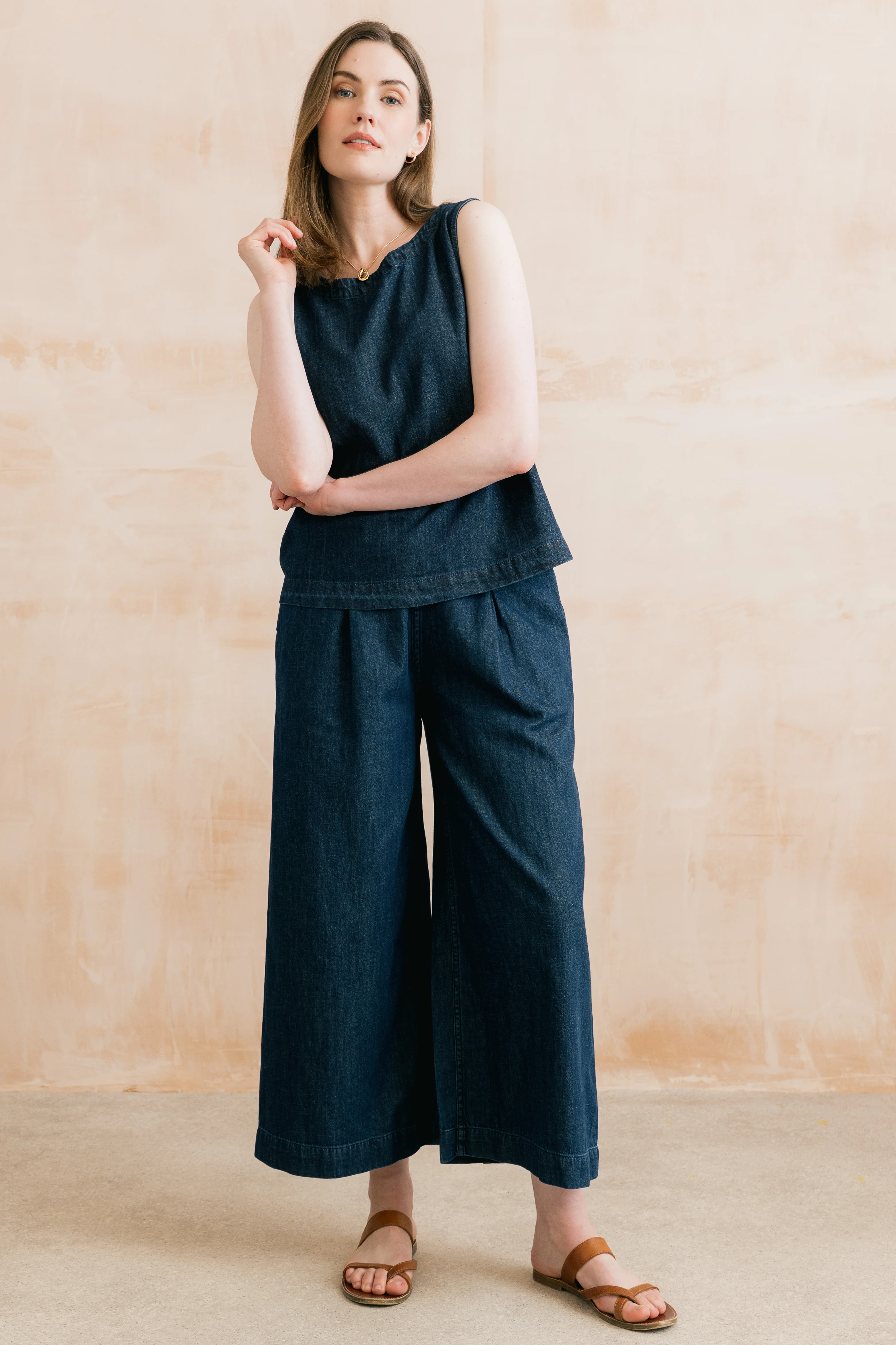 Cora Denim Button Back Vest - Image 7