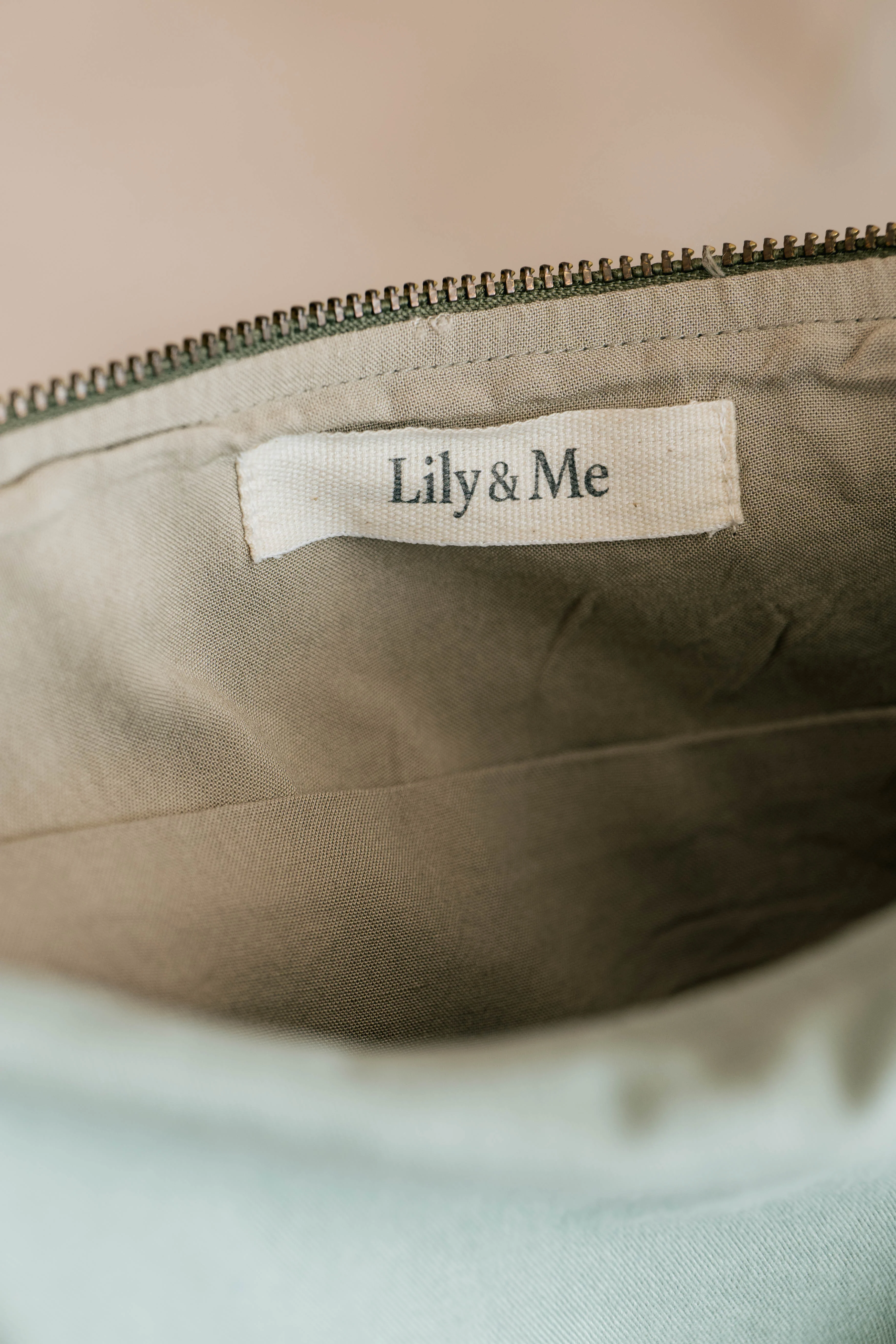 Cotton Twill Crossbody Bag Silver Sage - Image 6