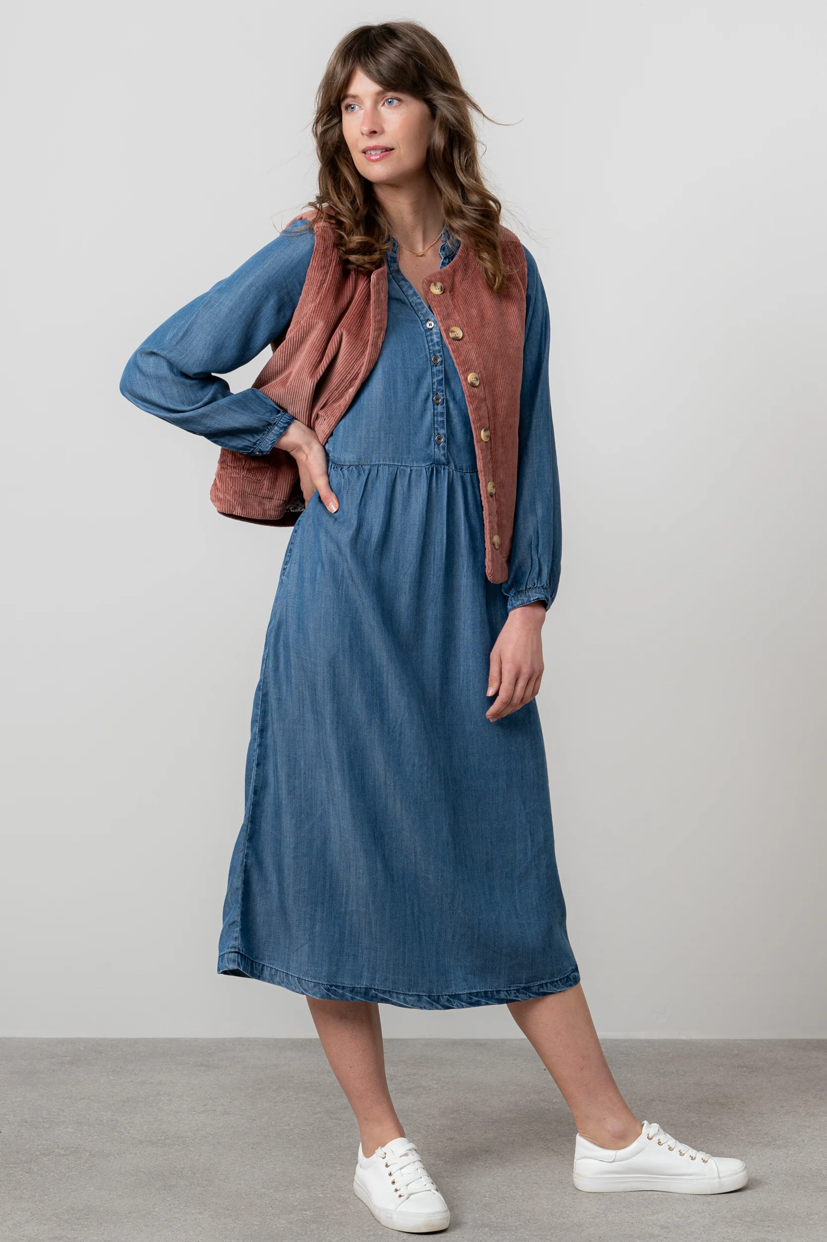 Ellington Tencel™ Denim Midi Dress - Image 5