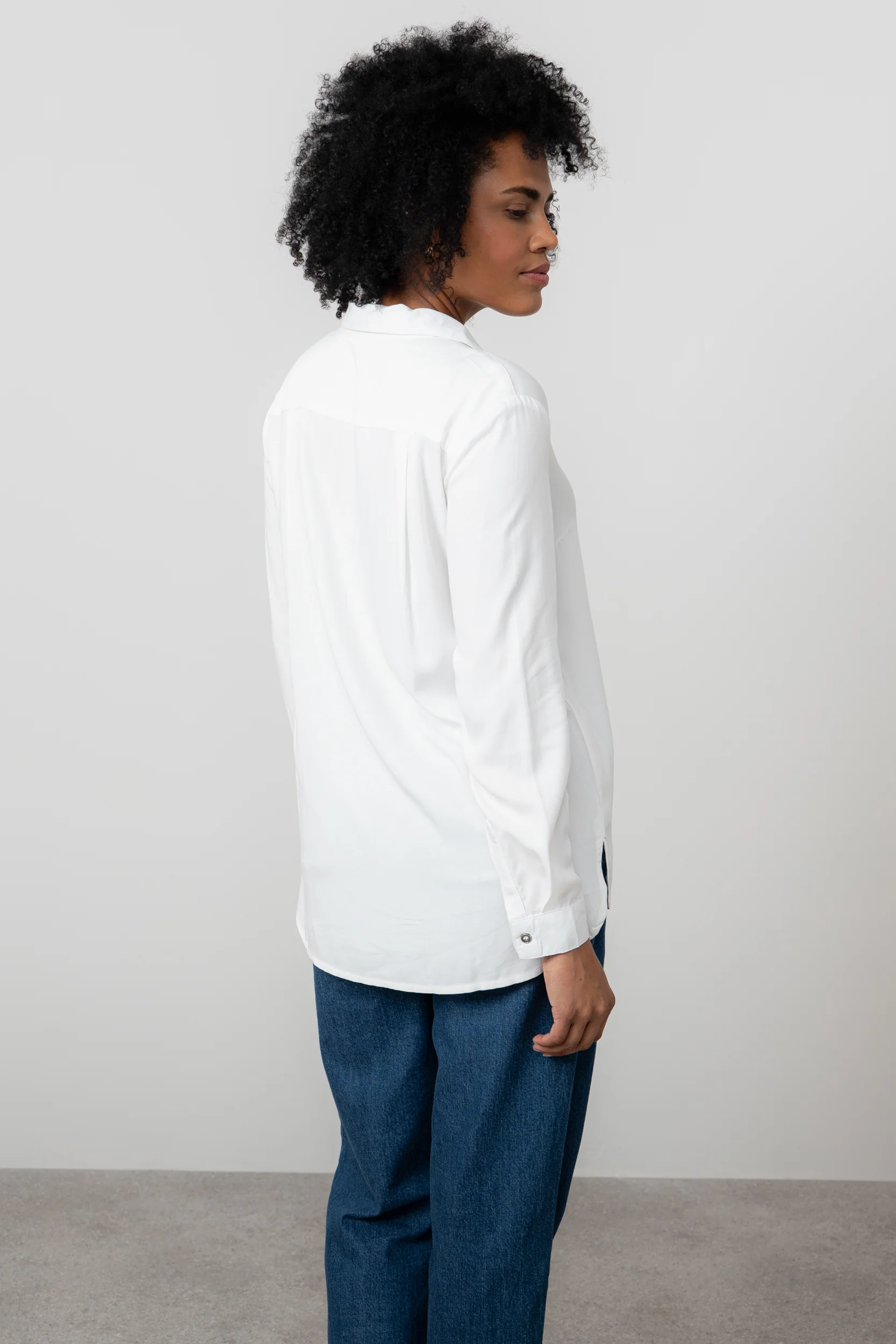 Elm Ecovero Lenzing Viscose Shirt White - Image 4