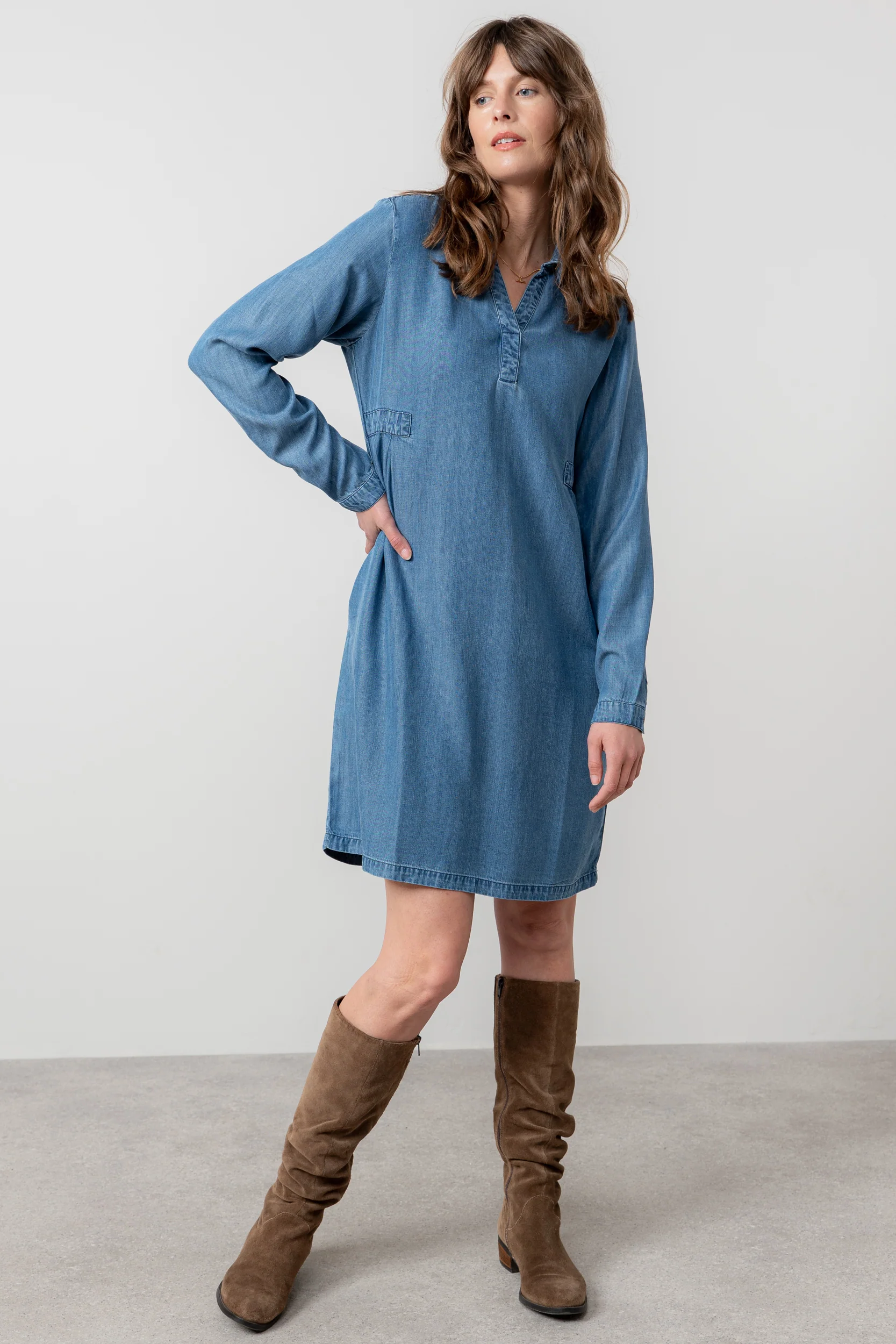 Emma Tencel™ Denim Shirt Dress - Image 3