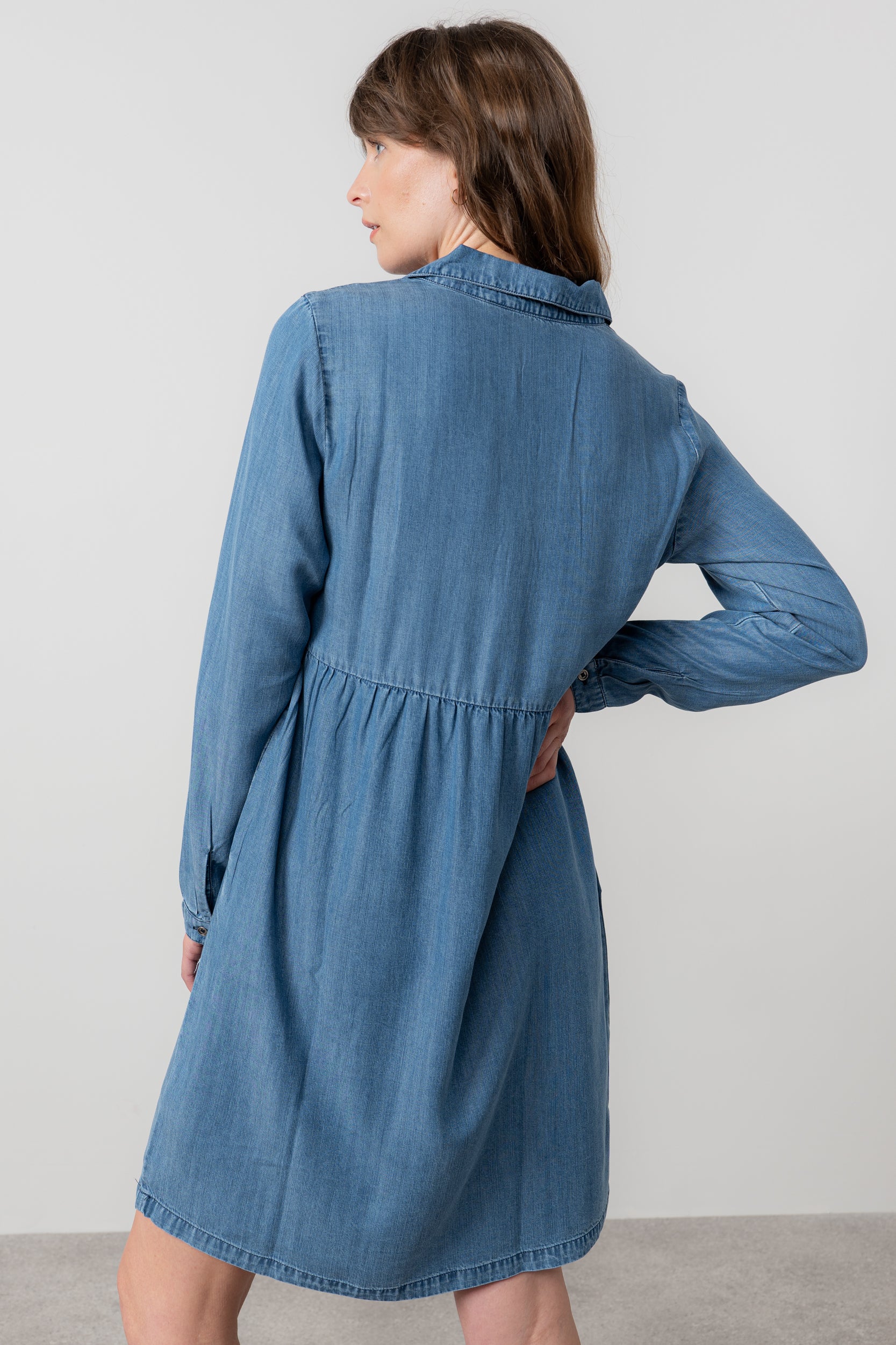 Emma Tencel™ Denim Shirt Dress - Image 4