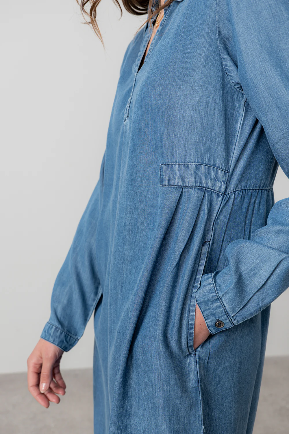 Emma Tencel™ Denim Shirt Dress - Image 5