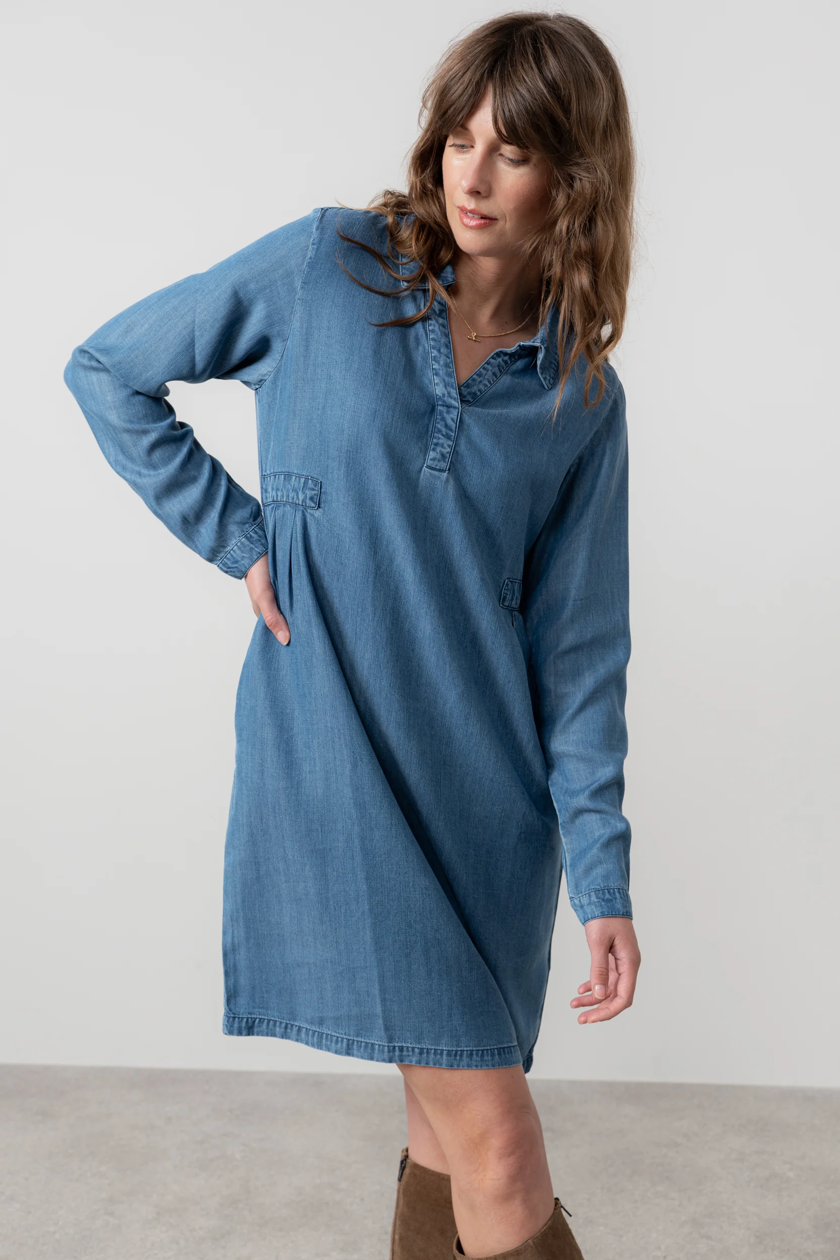 Emma Tencel™ Denim Shirt Dress - Image 6