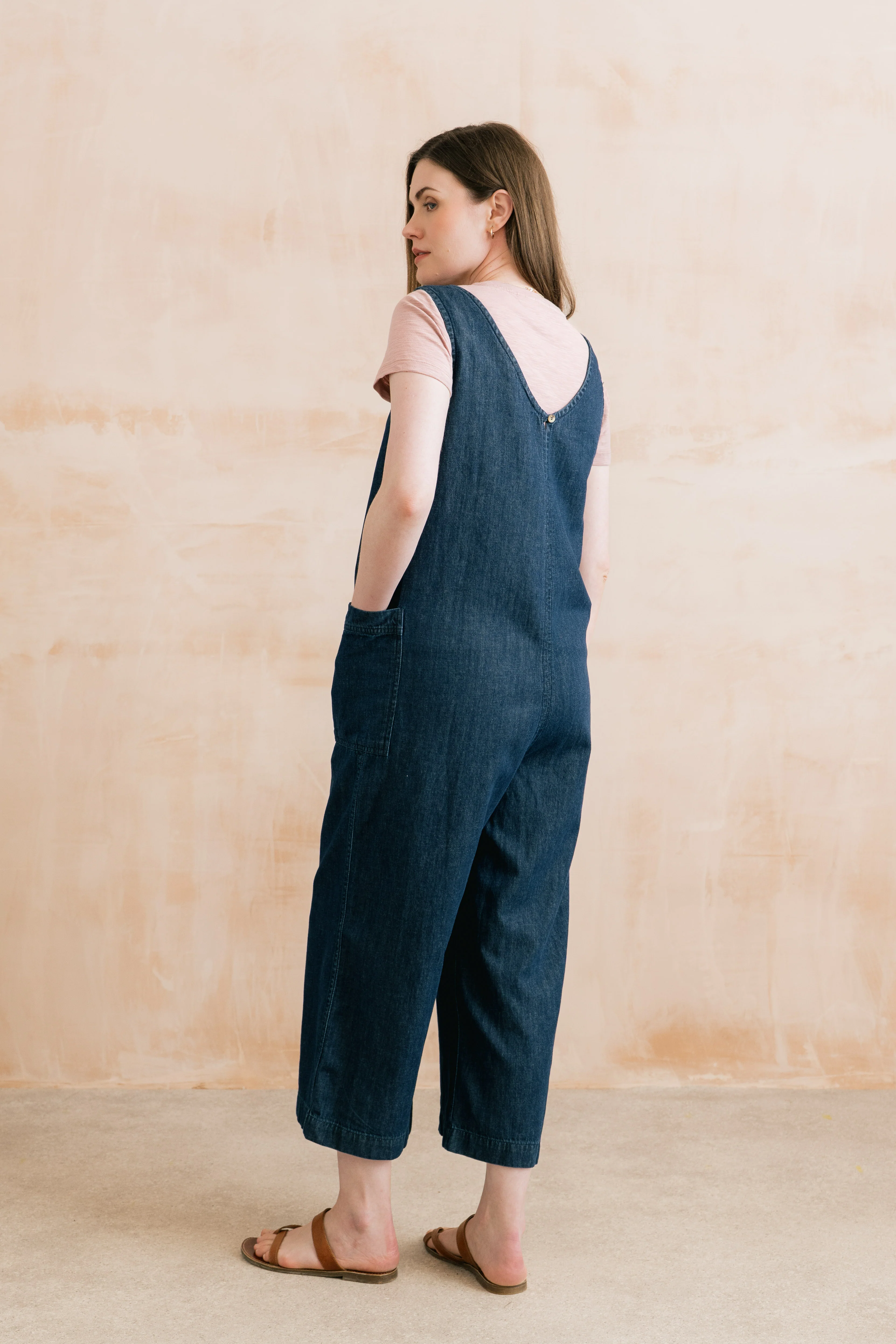 Erica Denim Wide Leg Jumpsuit - Image 4