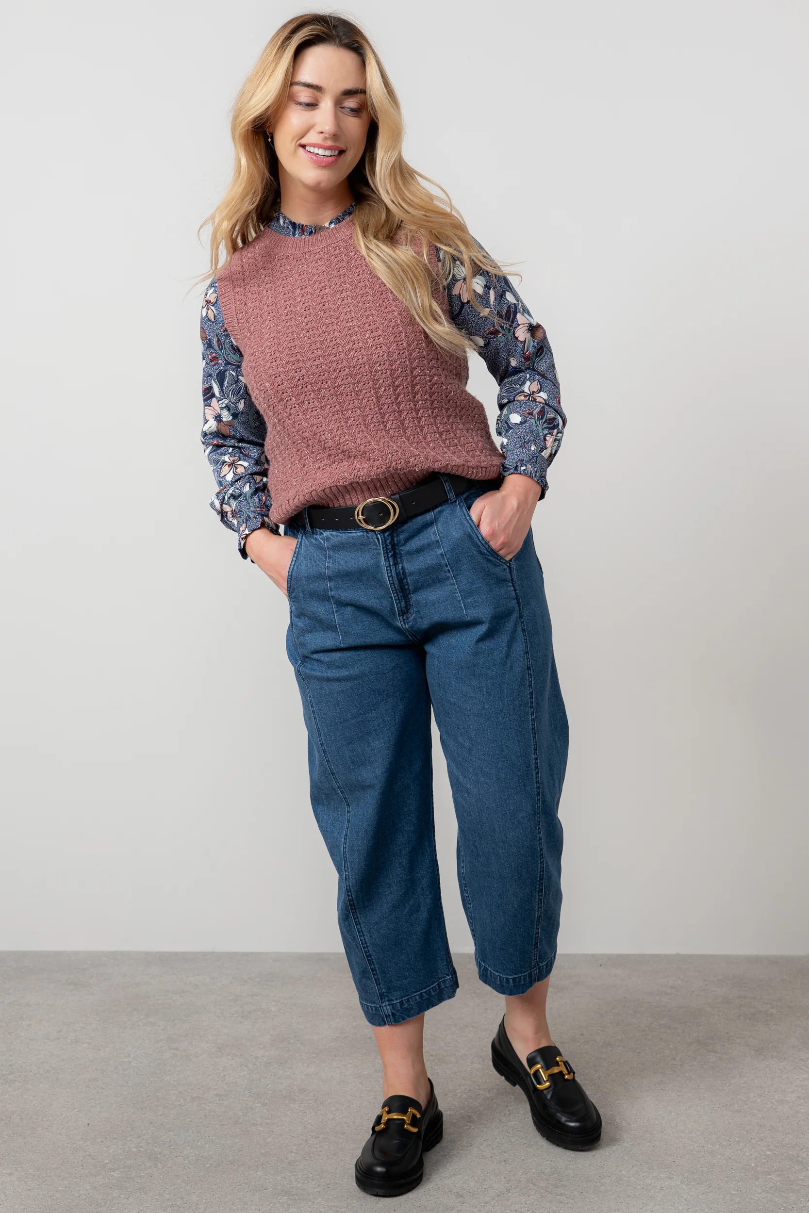 Eva Cotton Knit Tank Top Antique Rose - Image 6