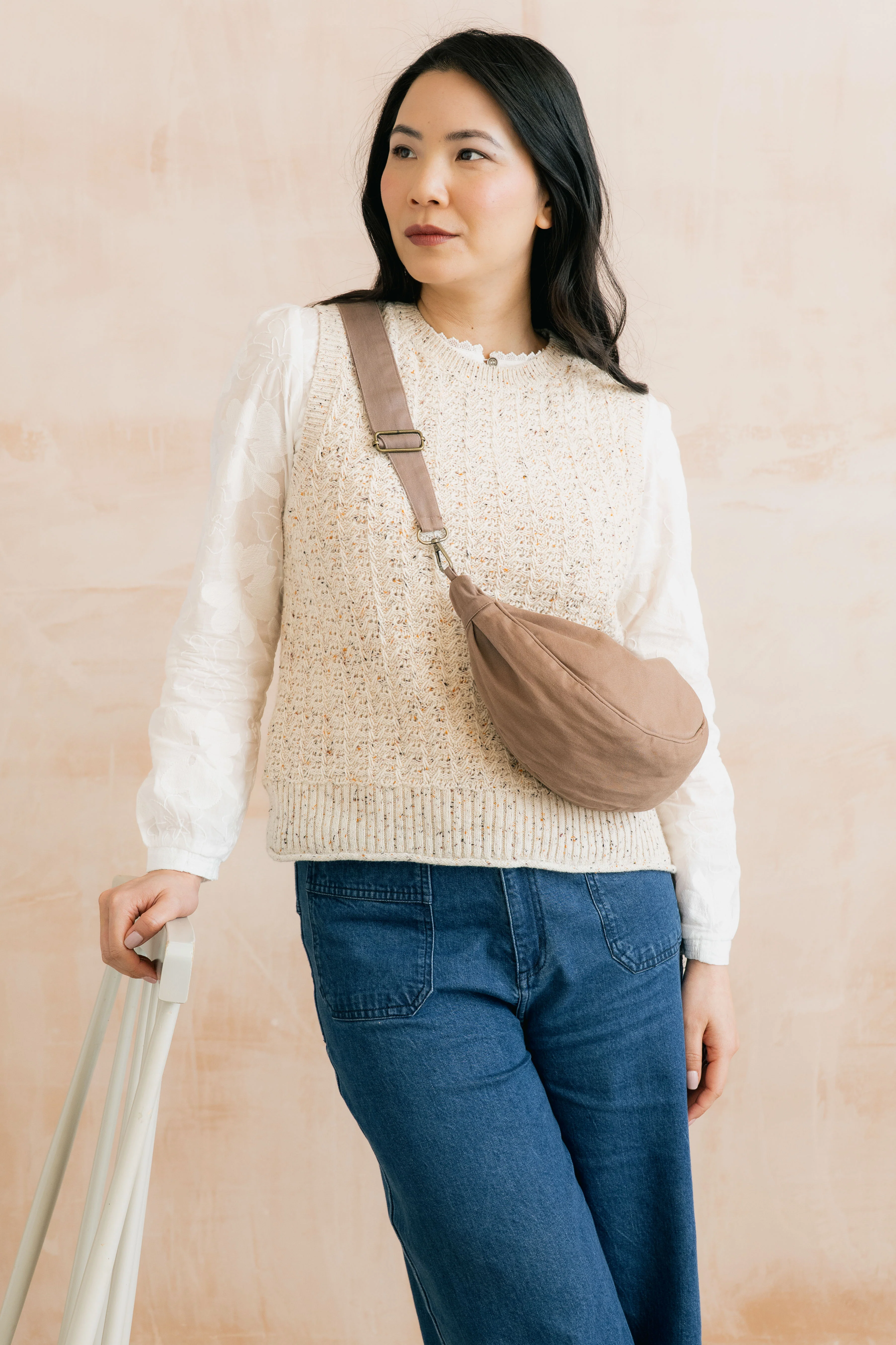 Eva Cotton Knit Tank Top Ecru - Image 8