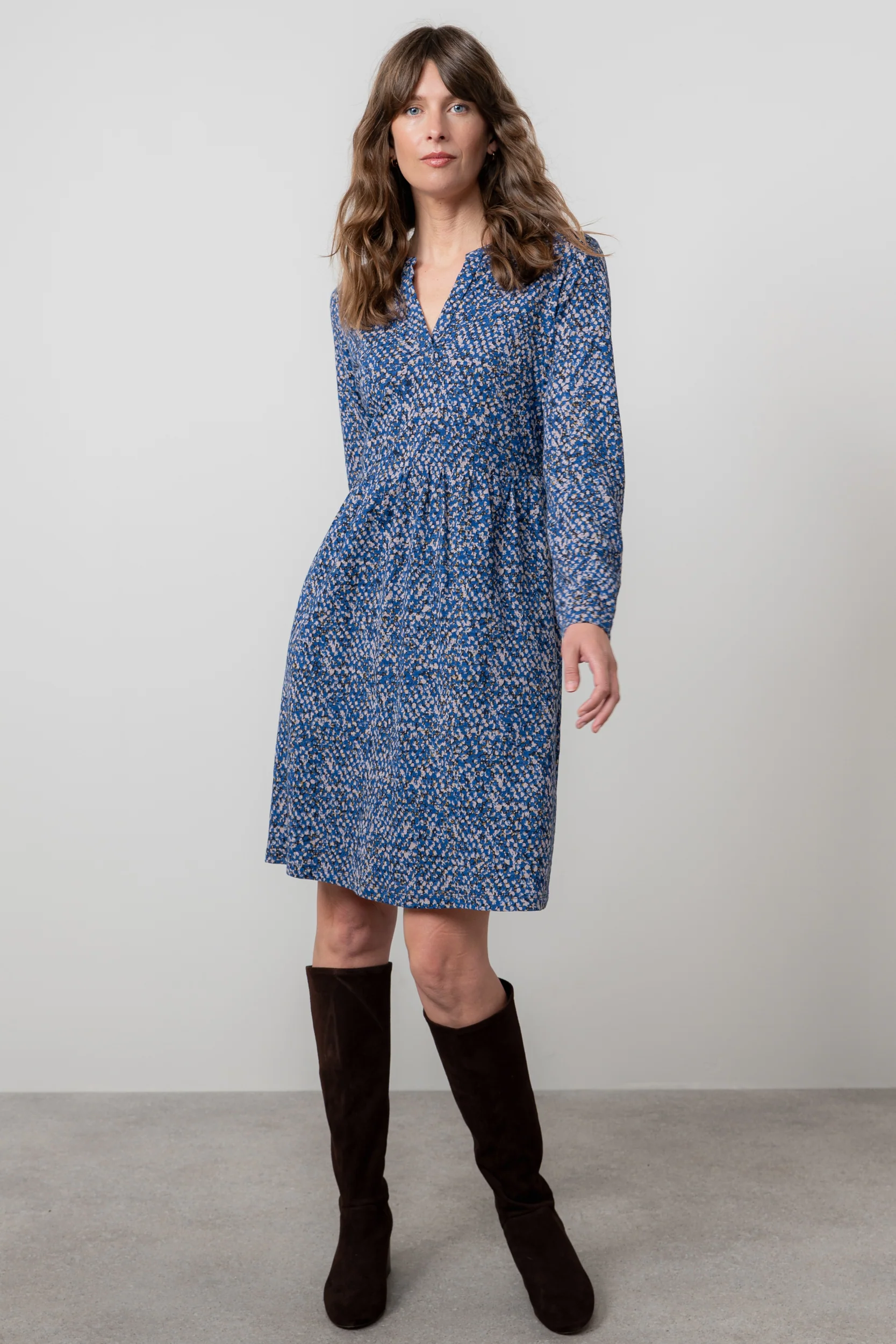 Fable Organic Cotton Jersey Dress Cobalt - Image 3