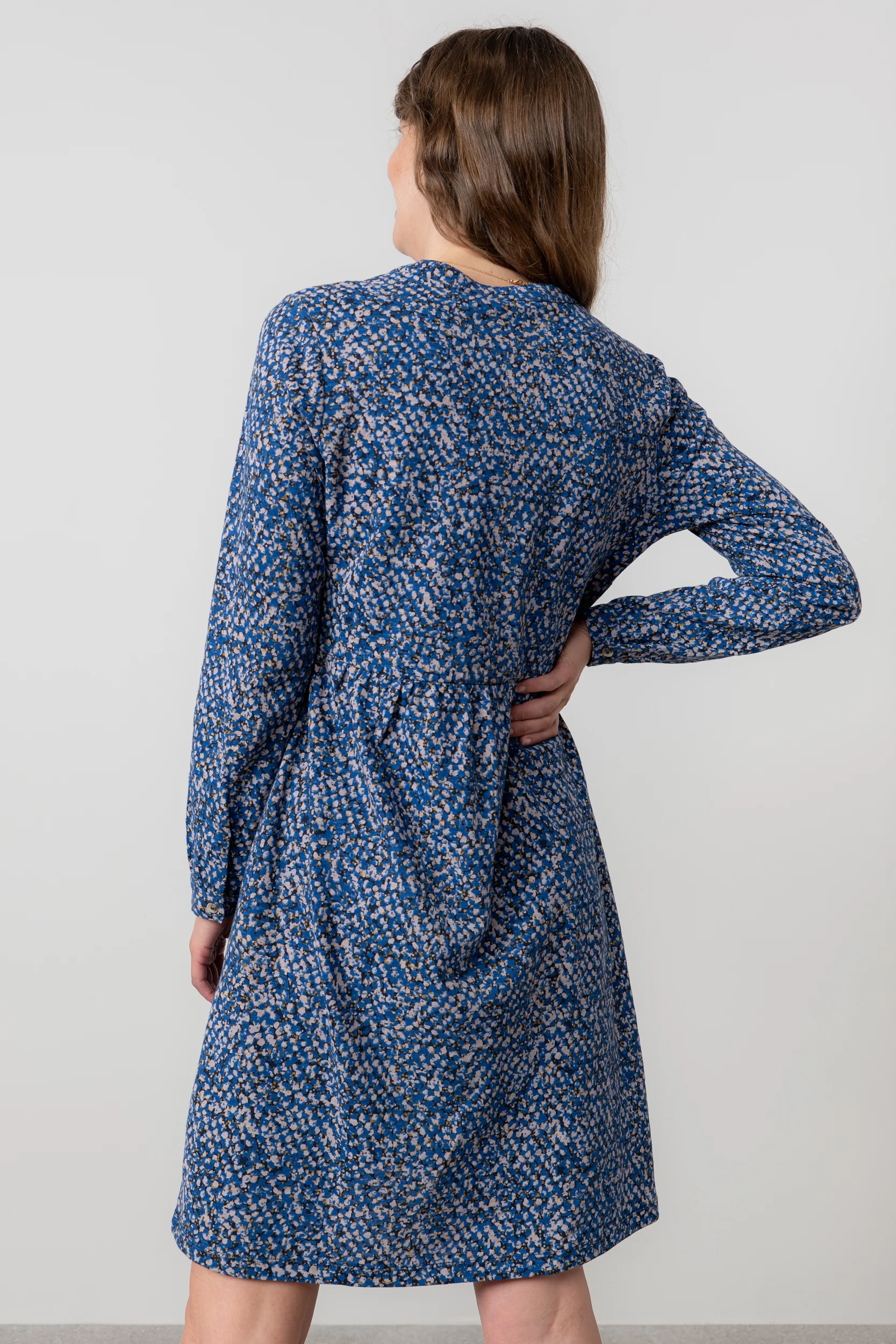 Fable Organic Cotton Jersey Dress Cobalt - Image 5