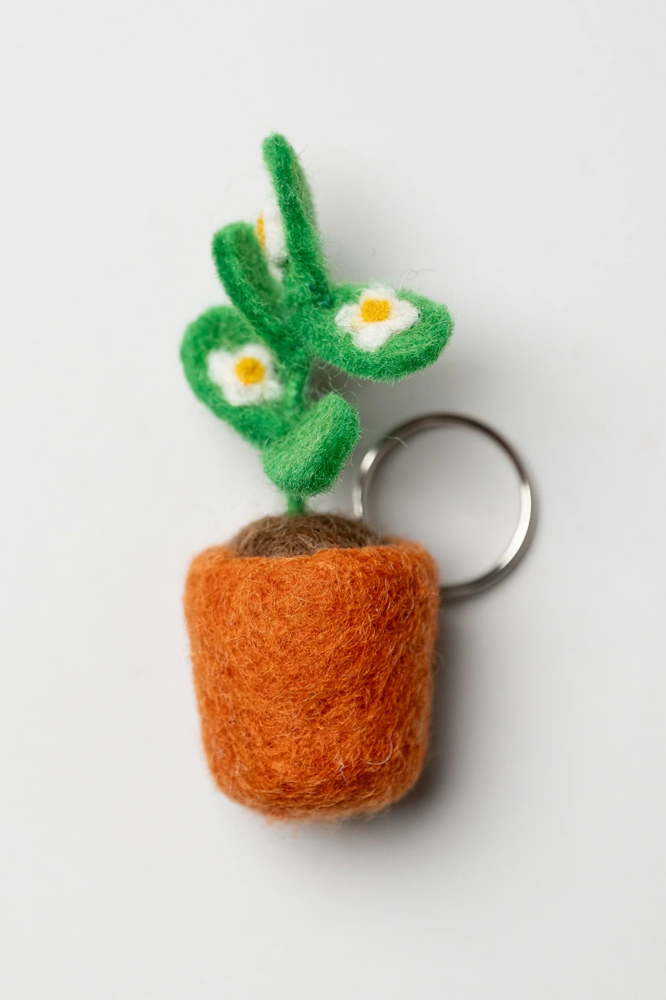 Flower Pot Felt Keyring - Image 3