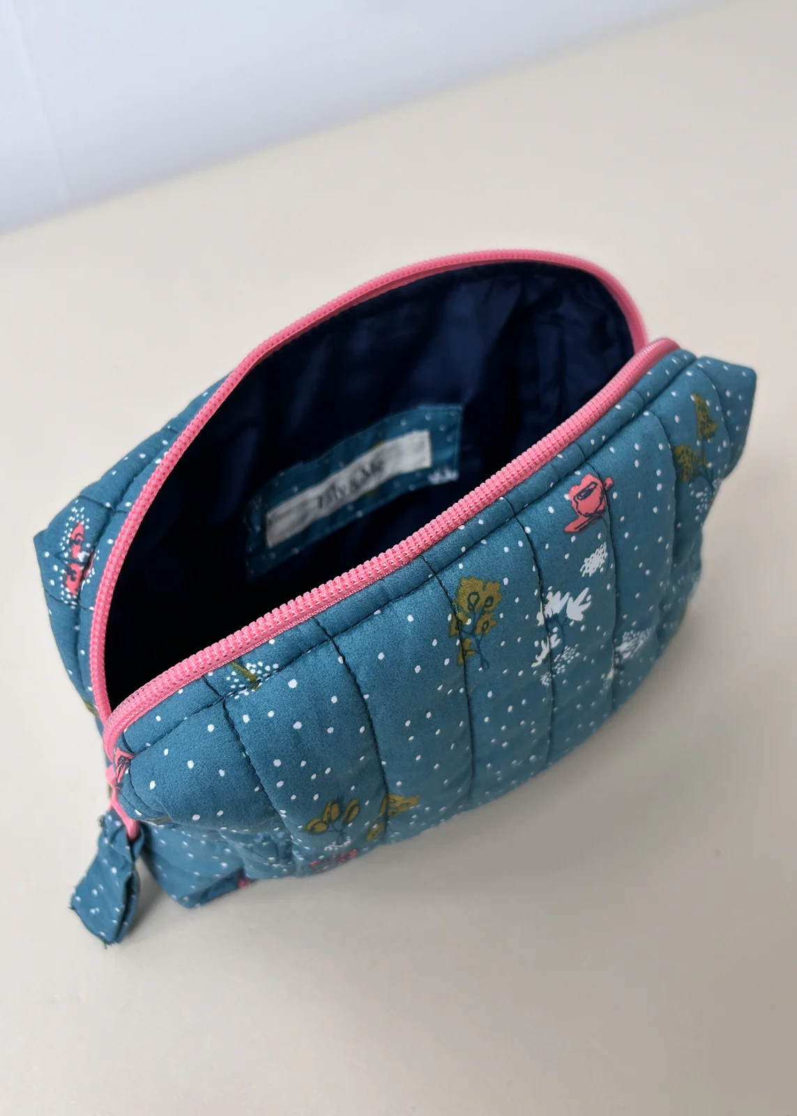 Flower Print Cosmetics Bag - Image 2