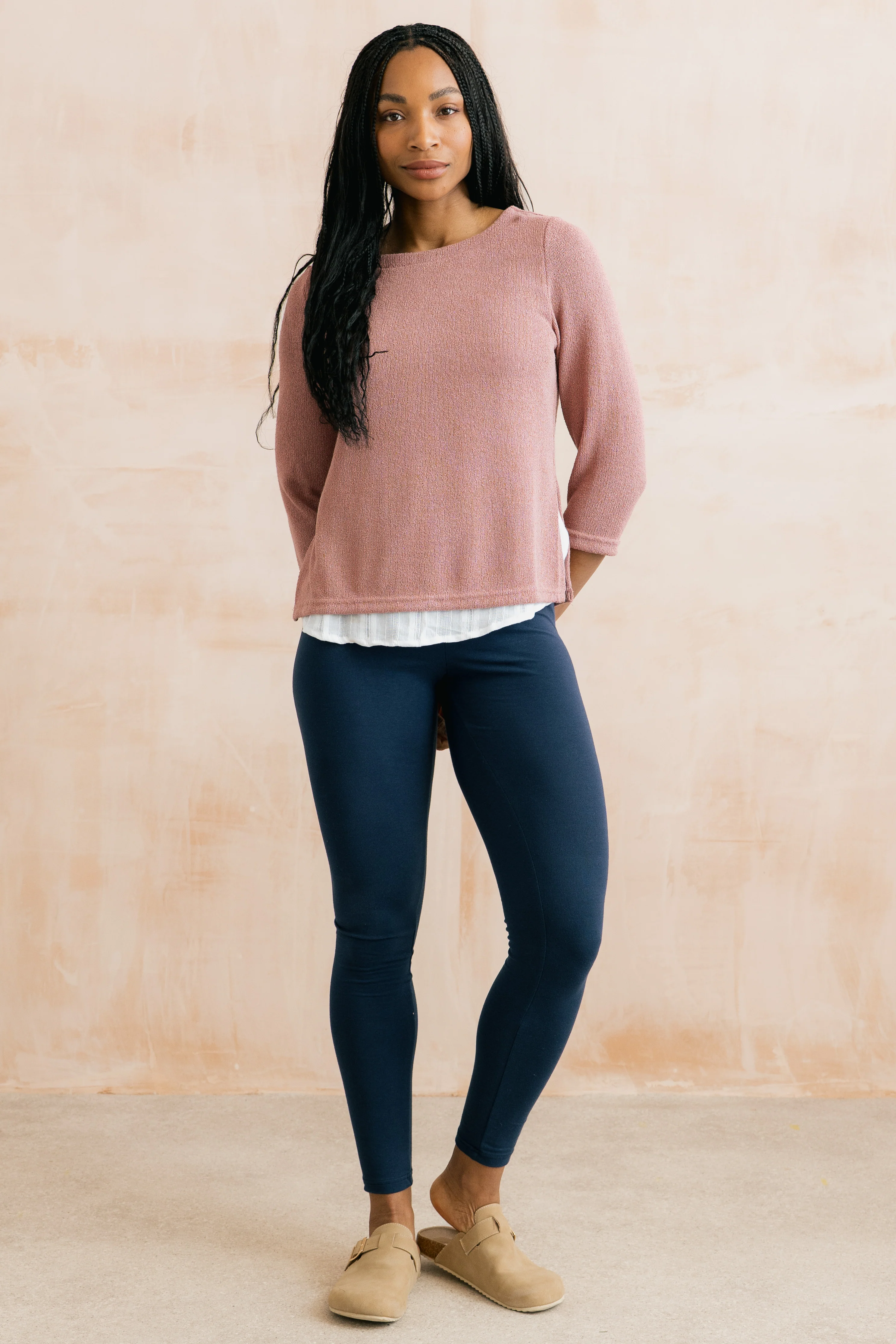 Full Length Leggings Navy - Image 3