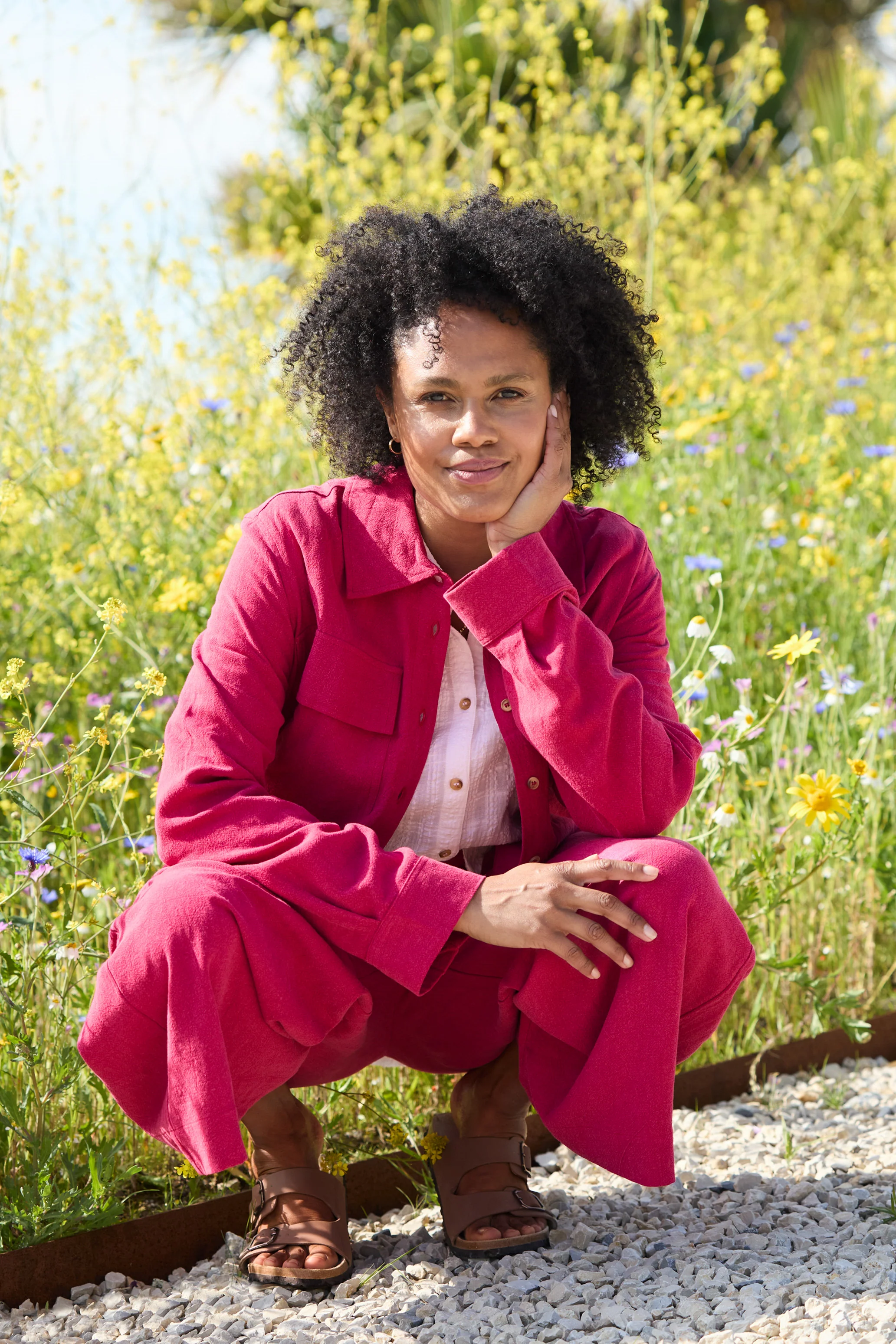Grasslands Linen Blend Jacket Boysenberry - Image 2