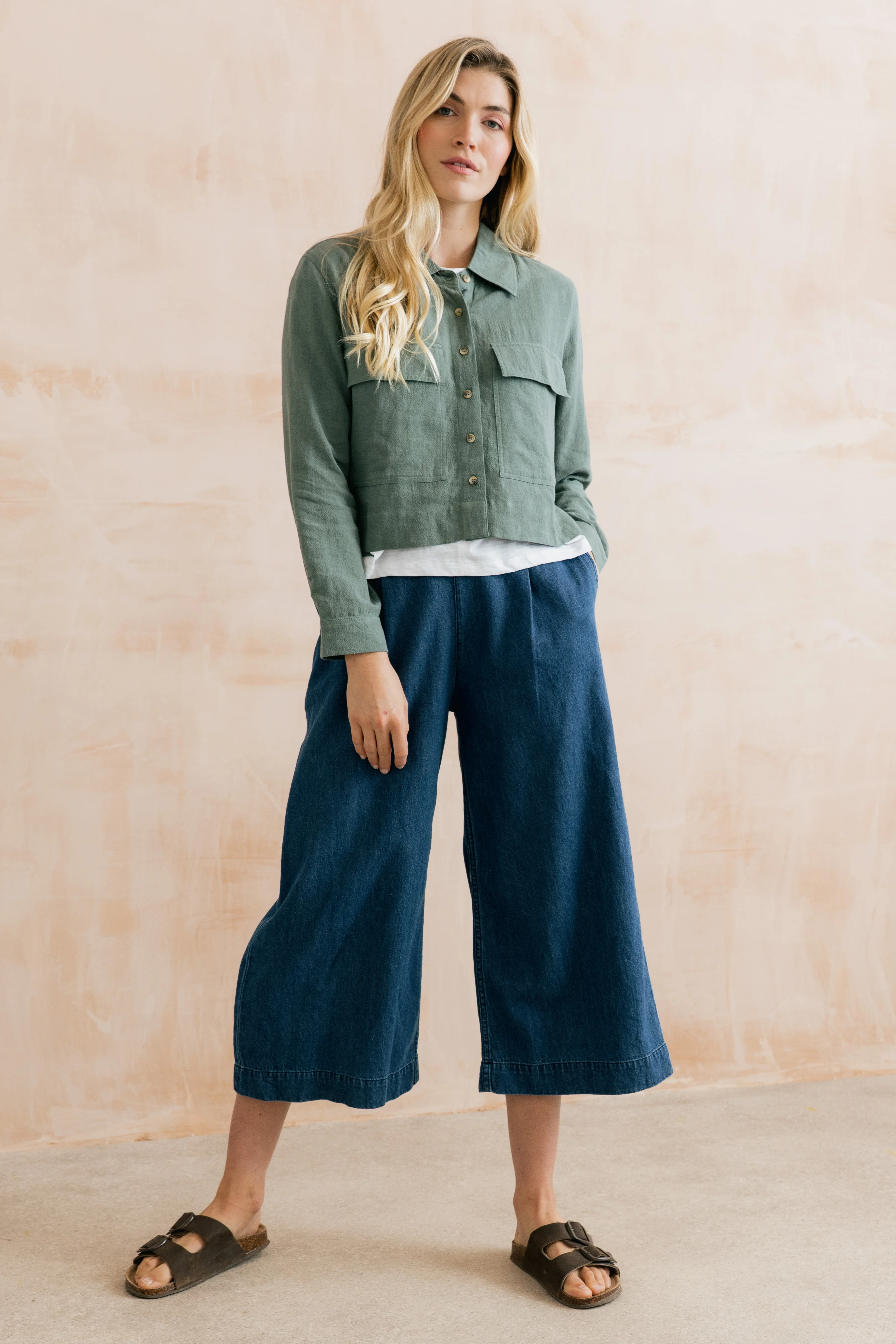 Grasslands Linen Blend Jacket Laurel - Image 3