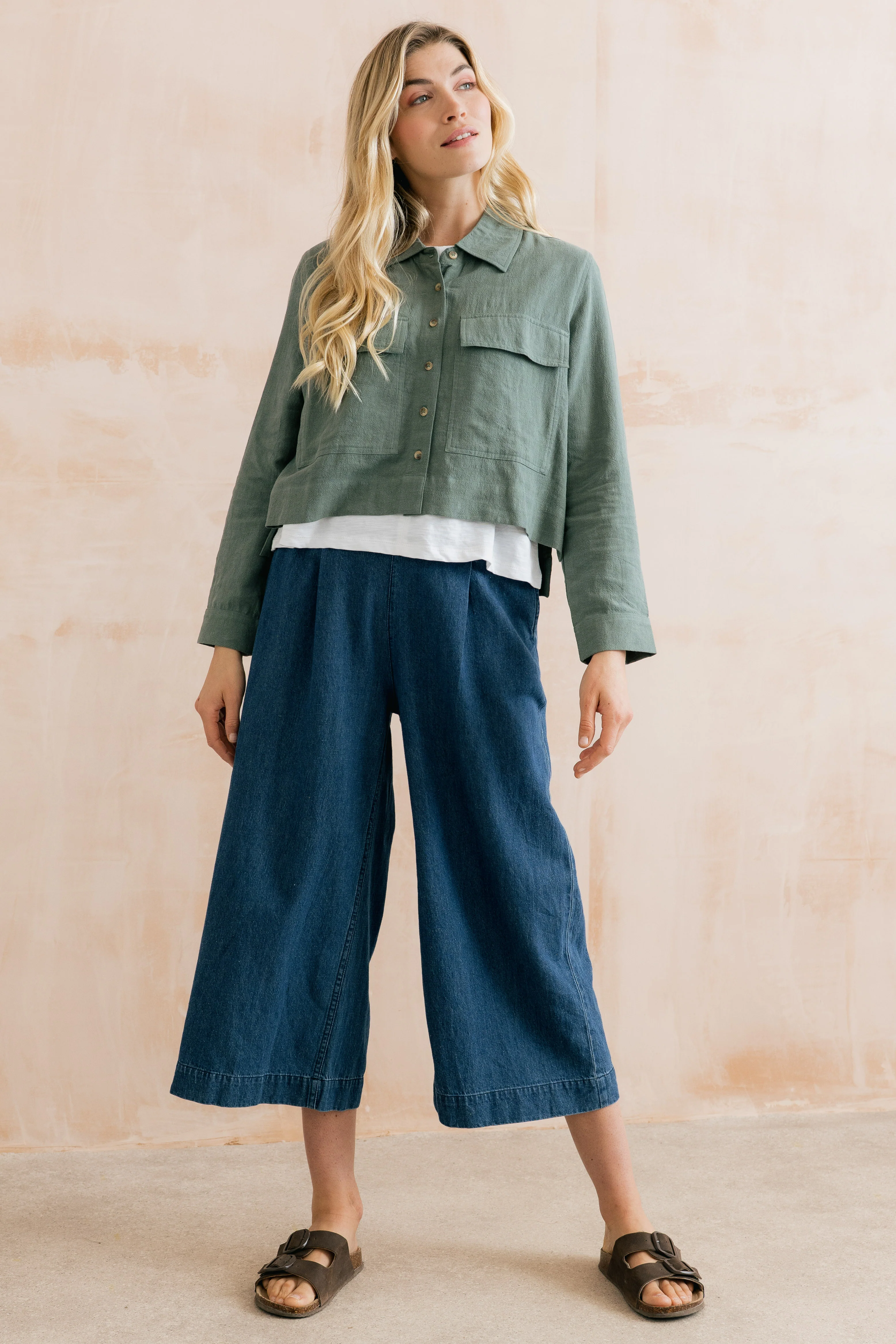 Grasslands Linen Blend Jacket Laurel - Image 7