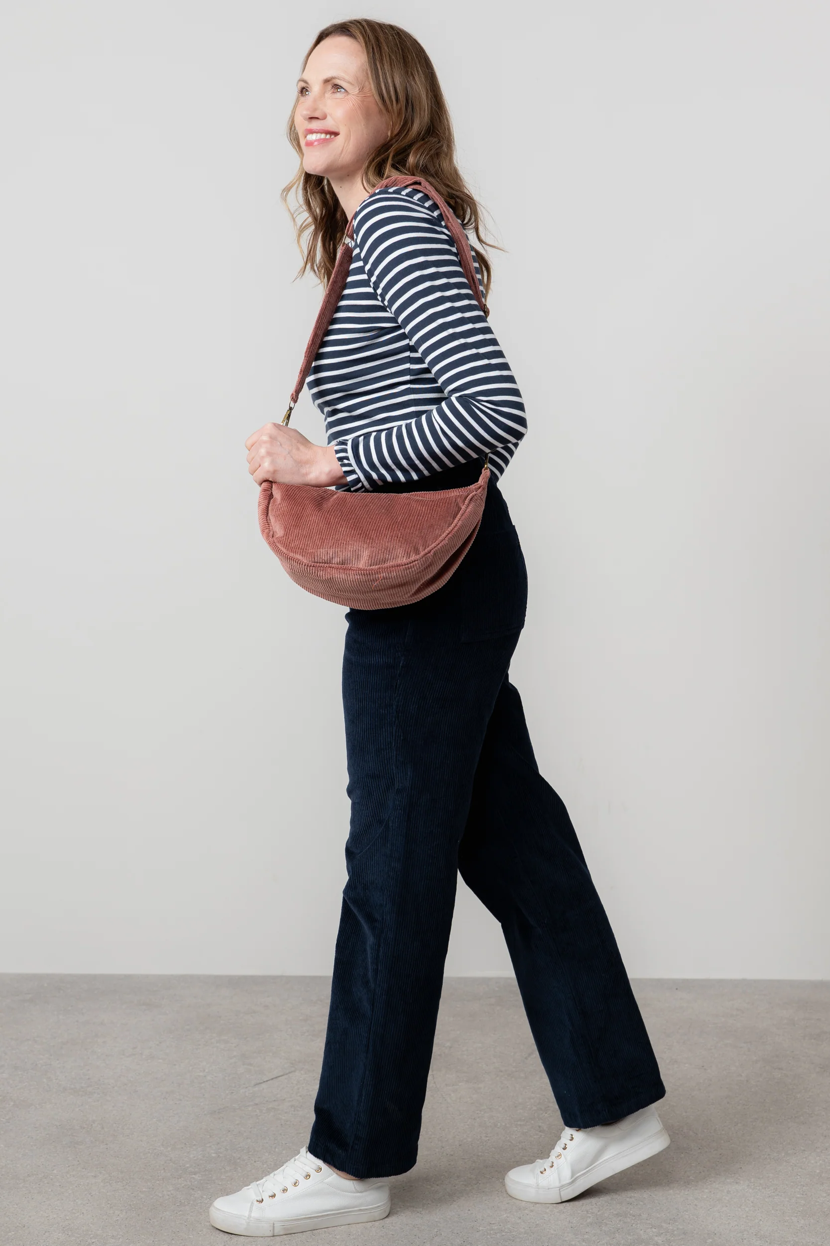 Jumbo Cord Crossbody Bag Antique Rose - Image 6