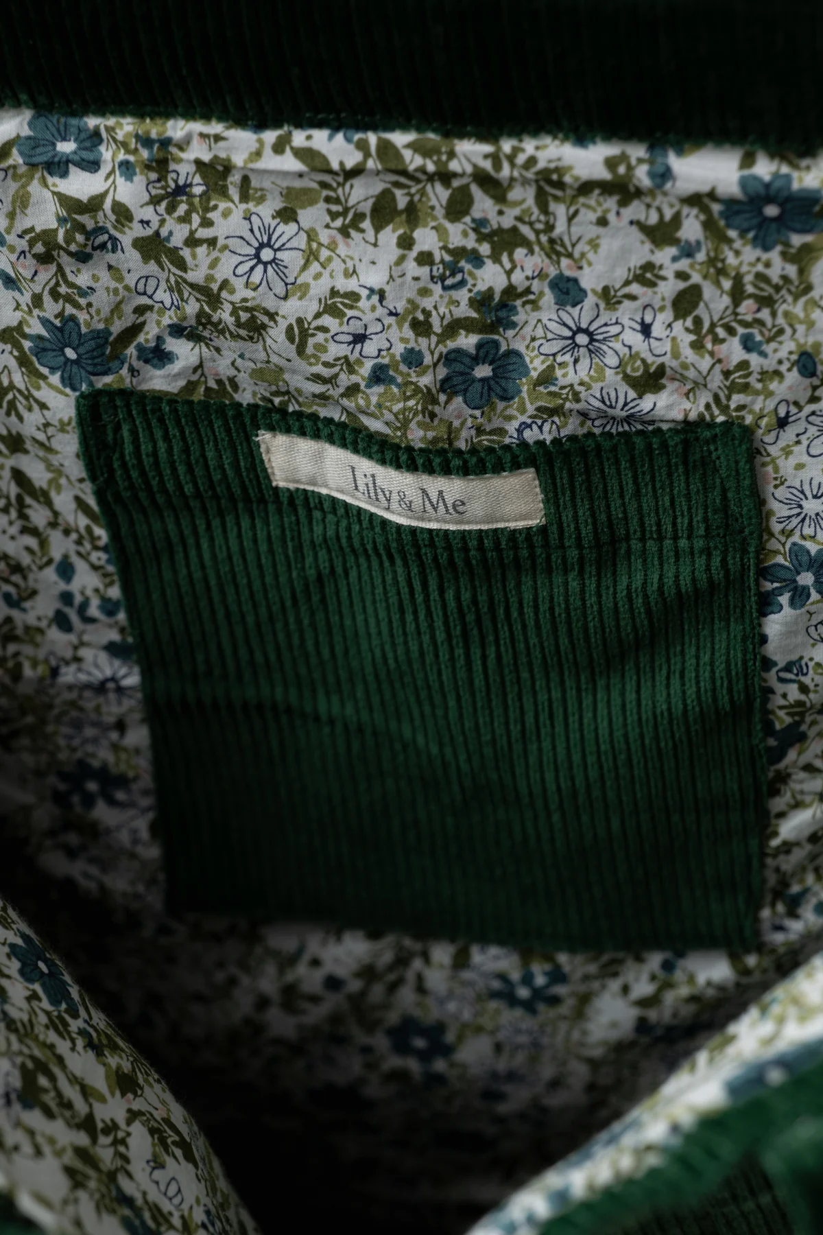 Jumbo Cord Tote Bag Pine Green - Image 4