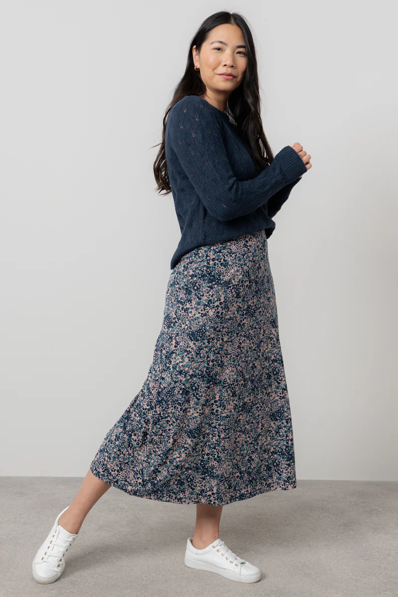 Lauren Jersey Midi Skirt Sea Mist - Image 5