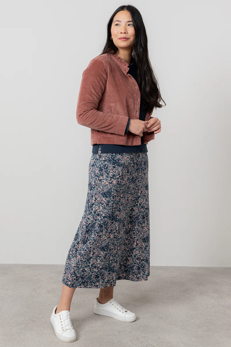 Lauren Jersey Midi Skirt Sea Mist - Image 6
