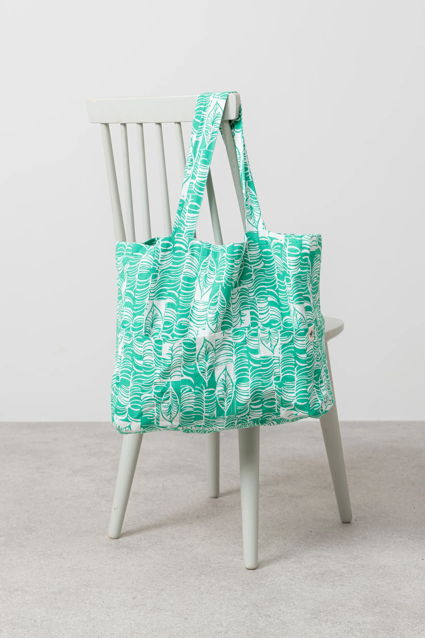 Linen Tote  Bag Birch - Image 3