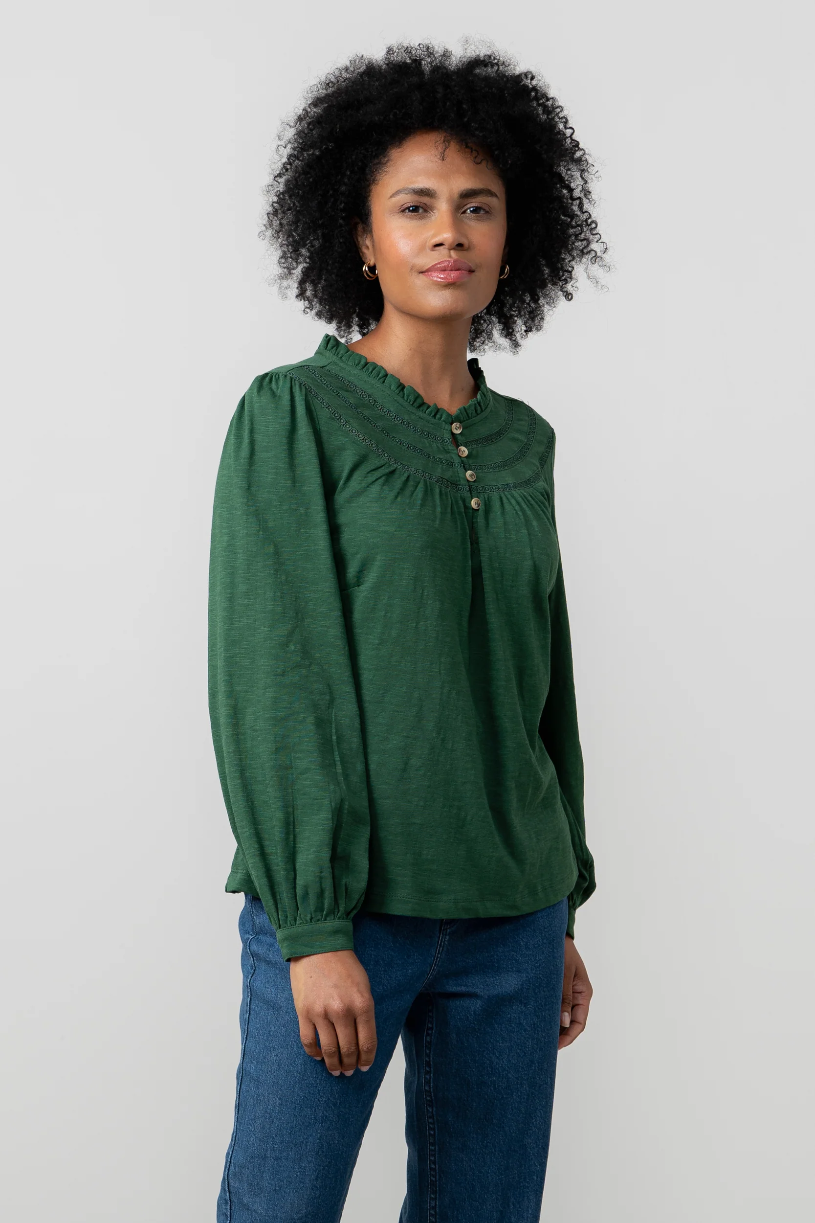 Luna Organic Cotton Pine Green - Image 2