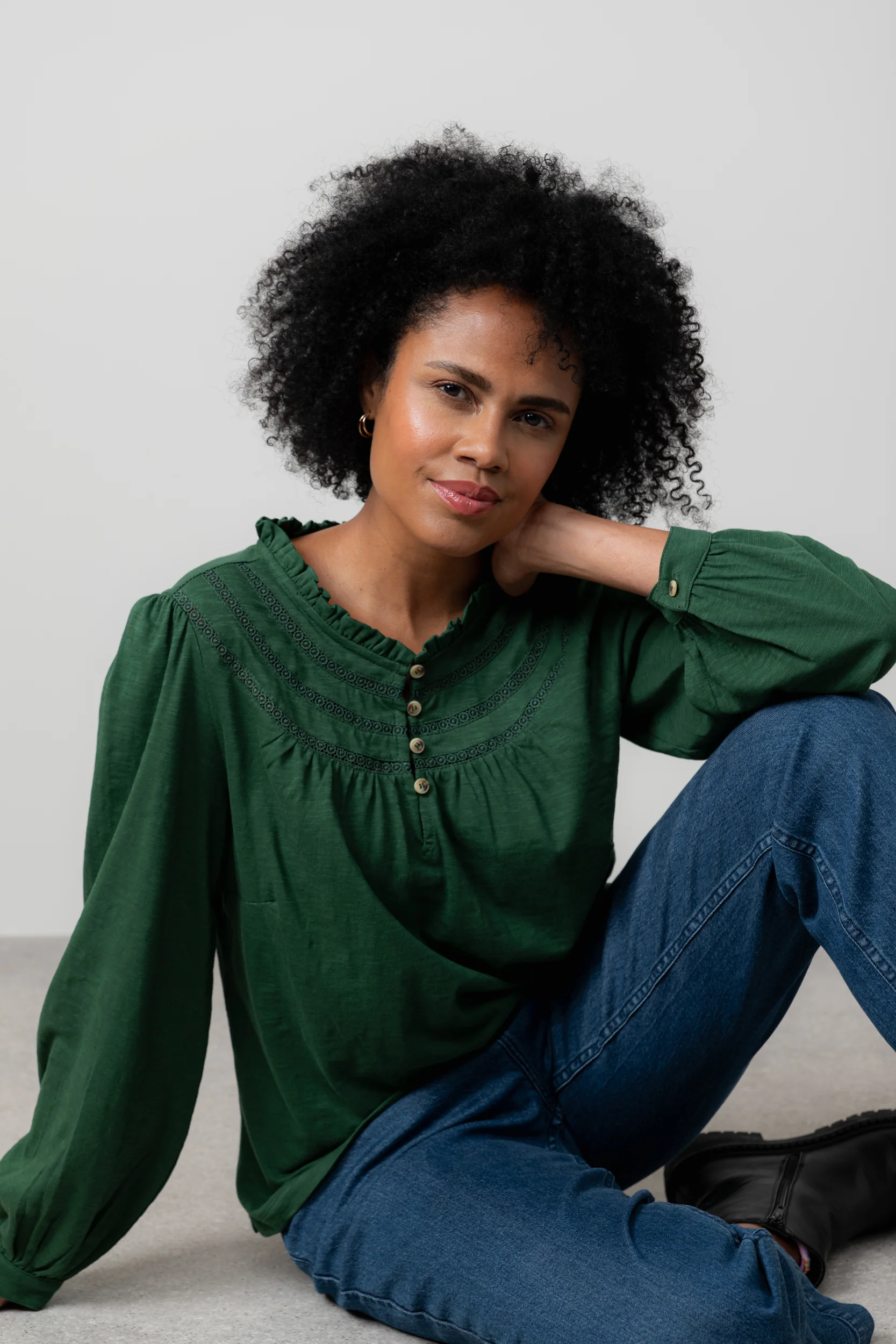 Luna Organic Cotton Pine Green - Image 5