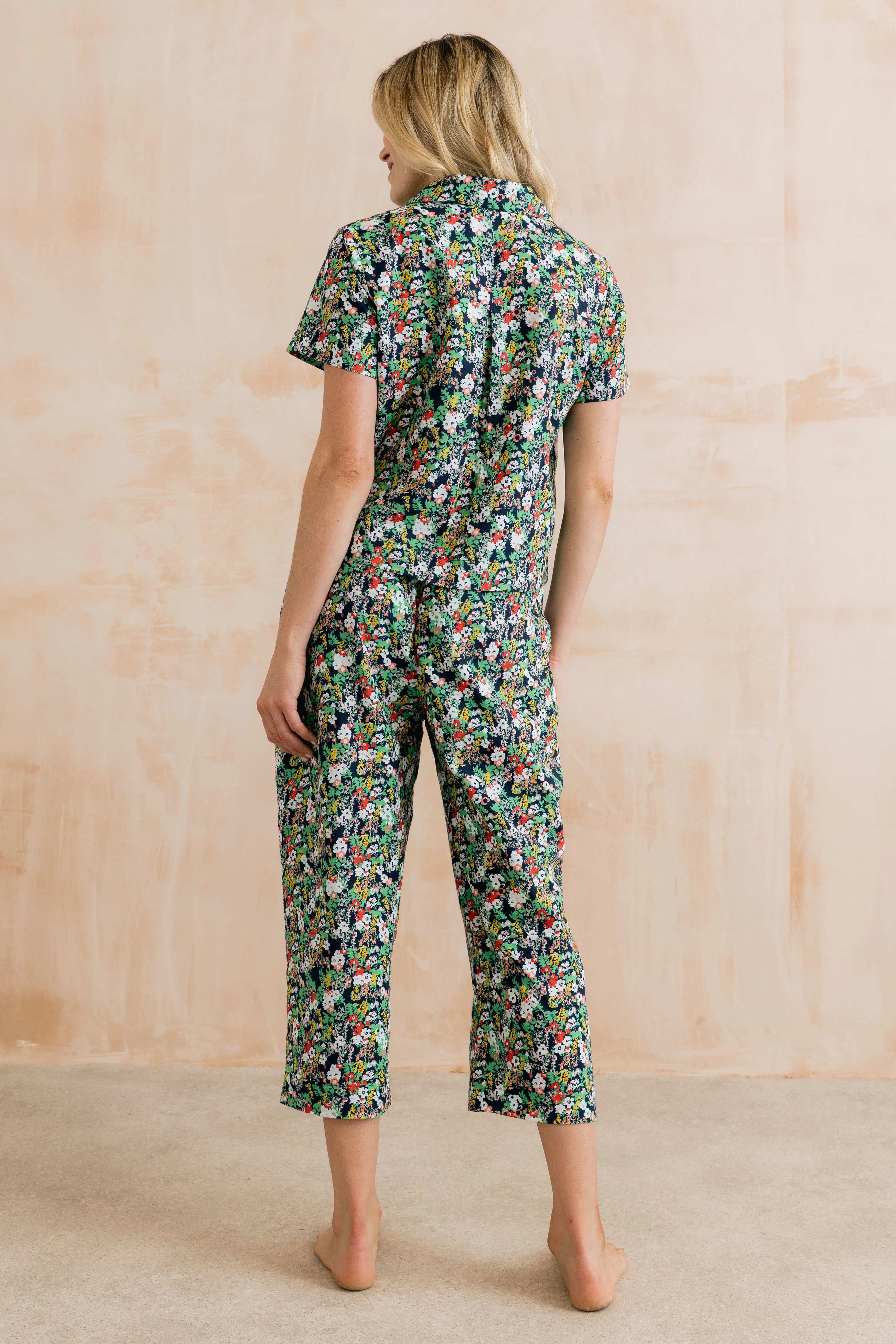Mayflower Crop Pyjama Set Navy - Image 4
